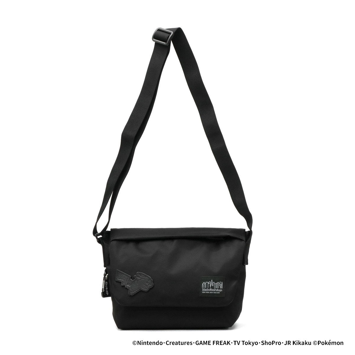 マンハッタンポーテージ ブラックレーベル Manhattan Portage/BLACK LABEL 日本正規品 メッセンジャーバッグ メンズ レディース 斜めがけ ブランド A5 IRVING MESSENGER BAG TWL POKEMON MP2600LTWLBLPKMN （Black） Black
