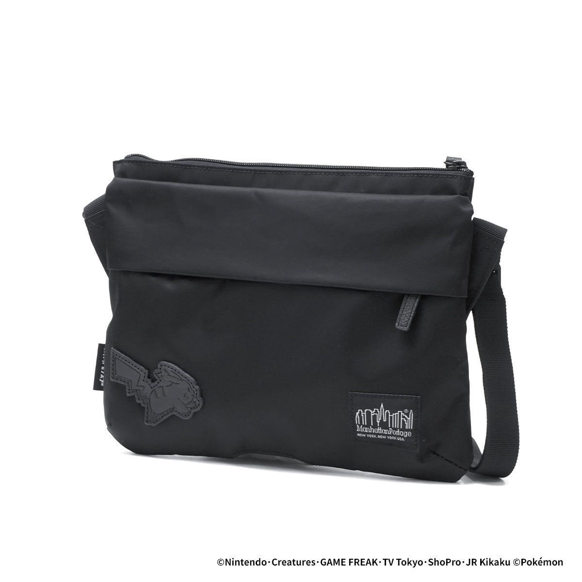 マンハッタンポーテージ ブラックレーベル Manhattan Portage/BLACK LABEL 日本正規品 ショルダーバッグ メンズ レディース 斜めがけ 軽量 ポケモン A5 KENSINGTON SHOULDER BAG TWL POKEMON MP1095TWLBLPKMN （Black） Black