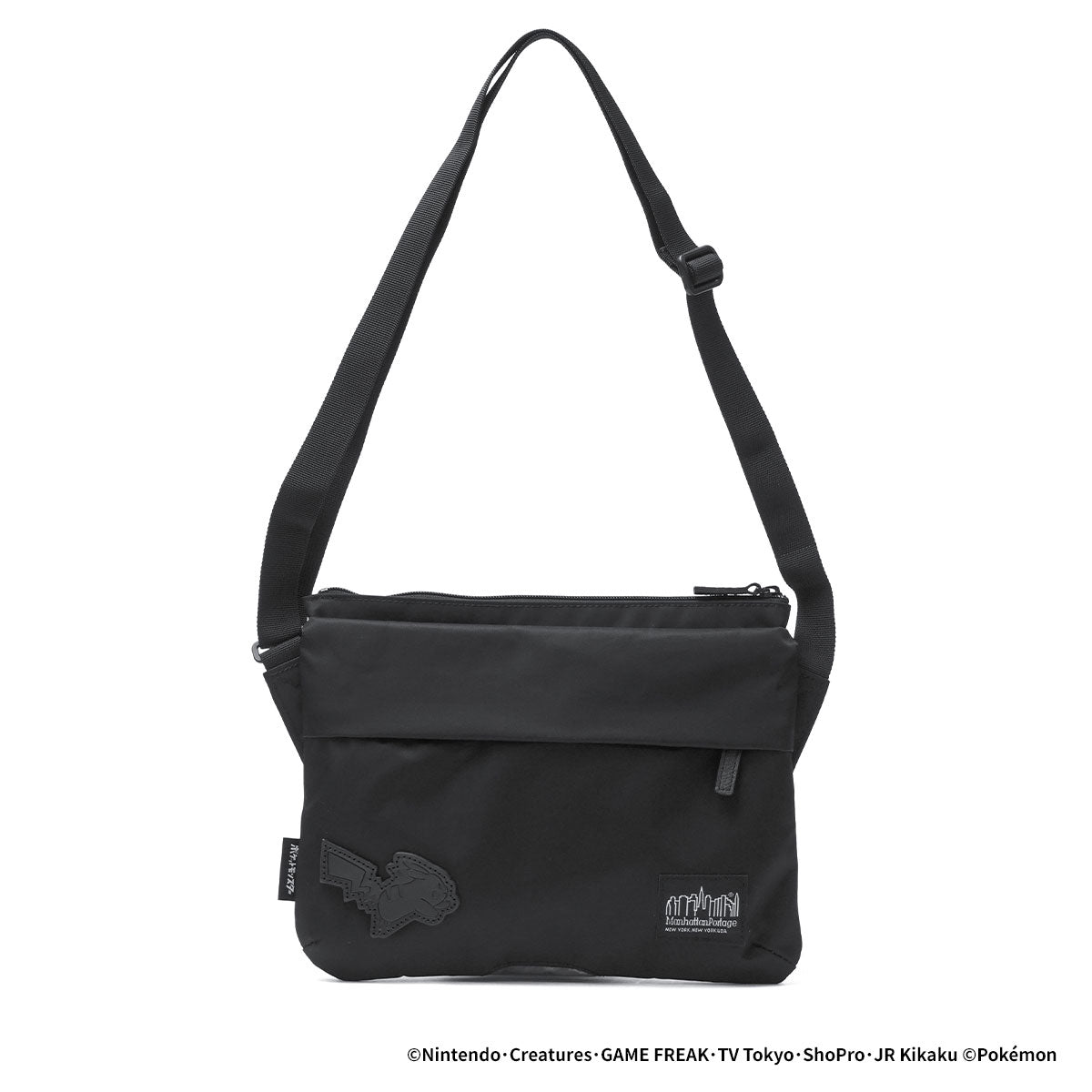 マンハッタンポーテージ ブラックレーベル Manhattan Portage/BLACK LABEL 日本正規品 ショルダーバッグ メンズ レディース 斜めがけ 軽量 ポケモン A5 KENSINGTON SHOULDER BAG TWL POKEMON MP1095TWLBLPKMN （Black） Black