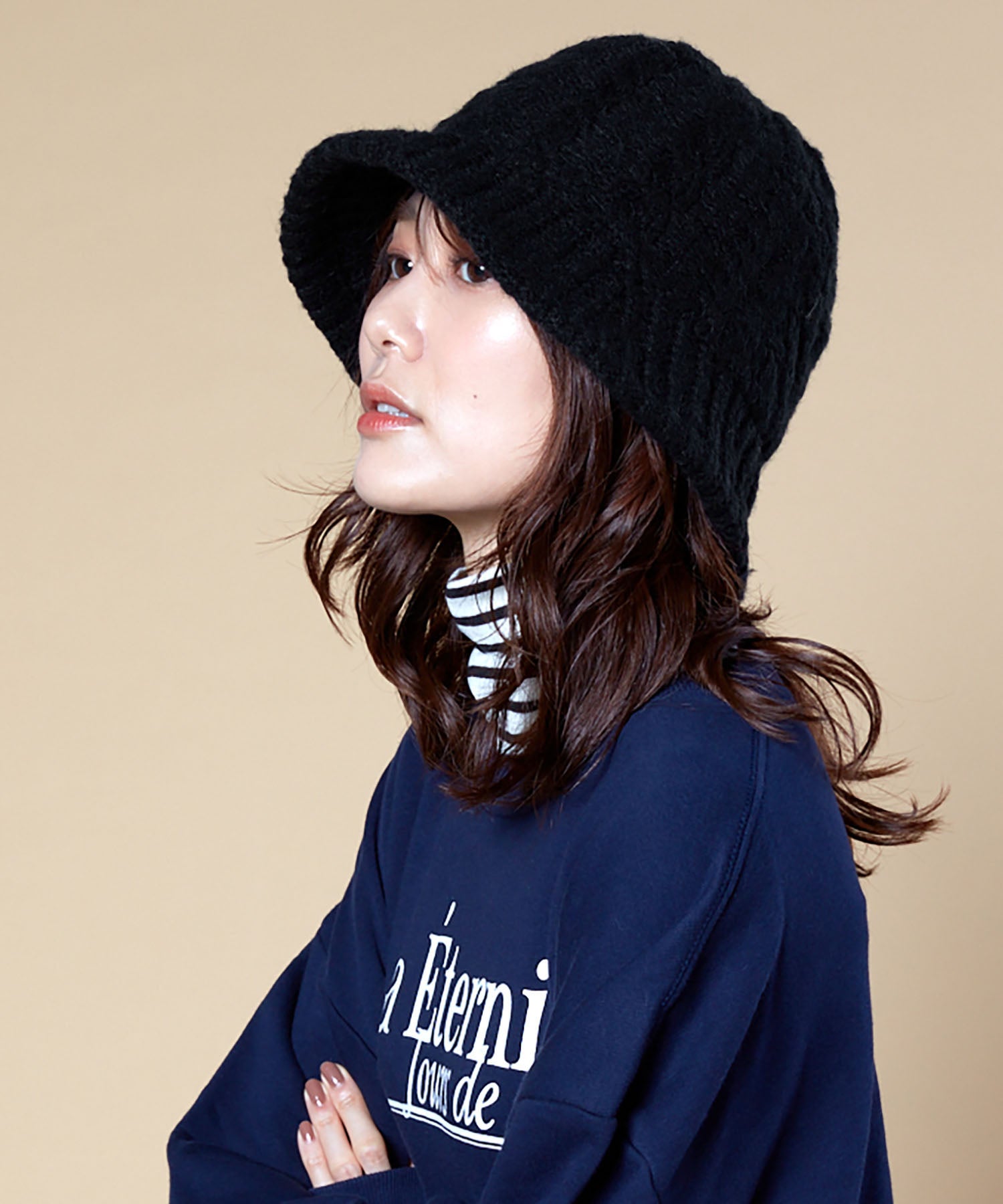 Milsa milsa cable knit hat