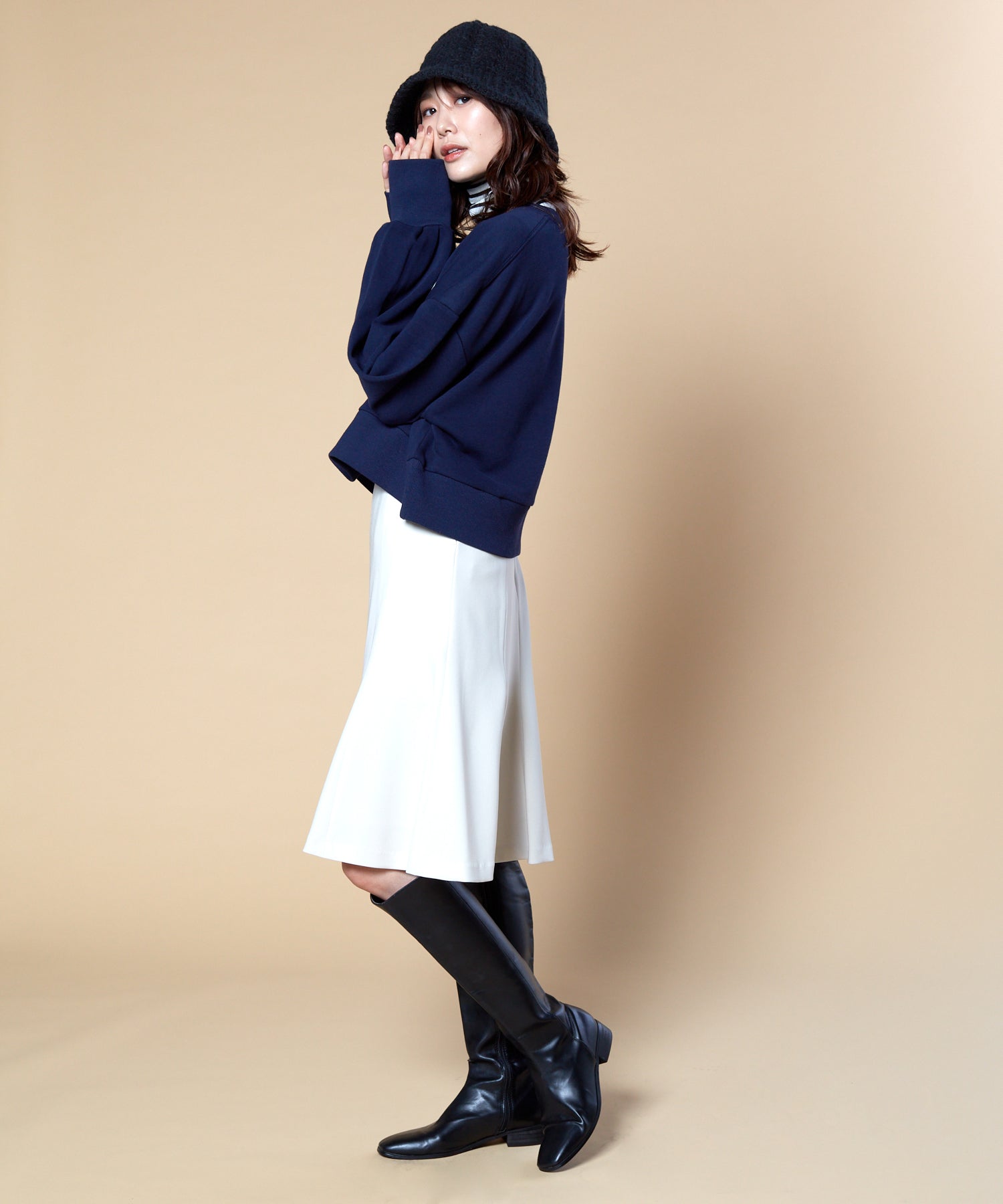 Milsa milsa cable knit hat