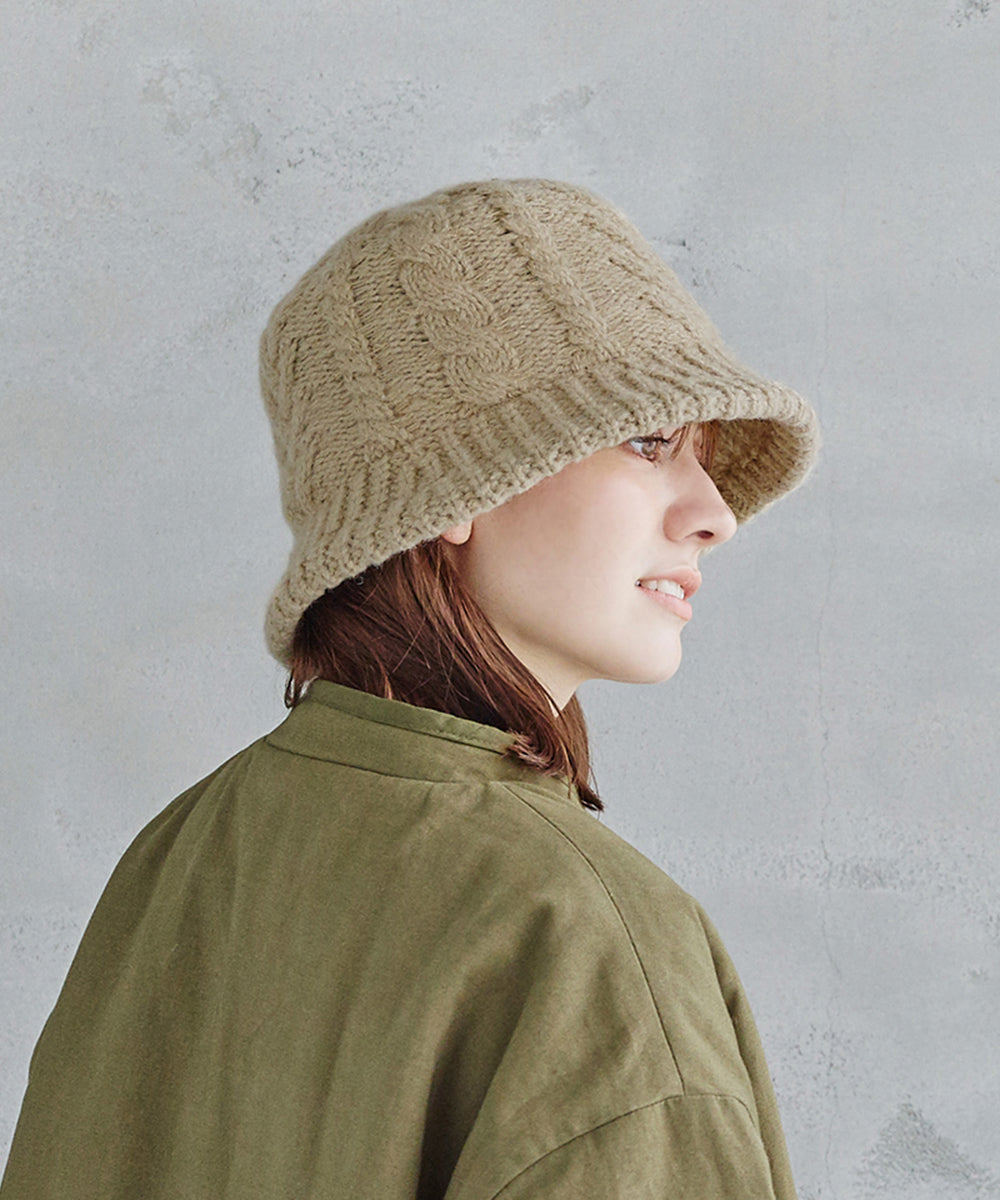 Milsa milsa cable knit hat