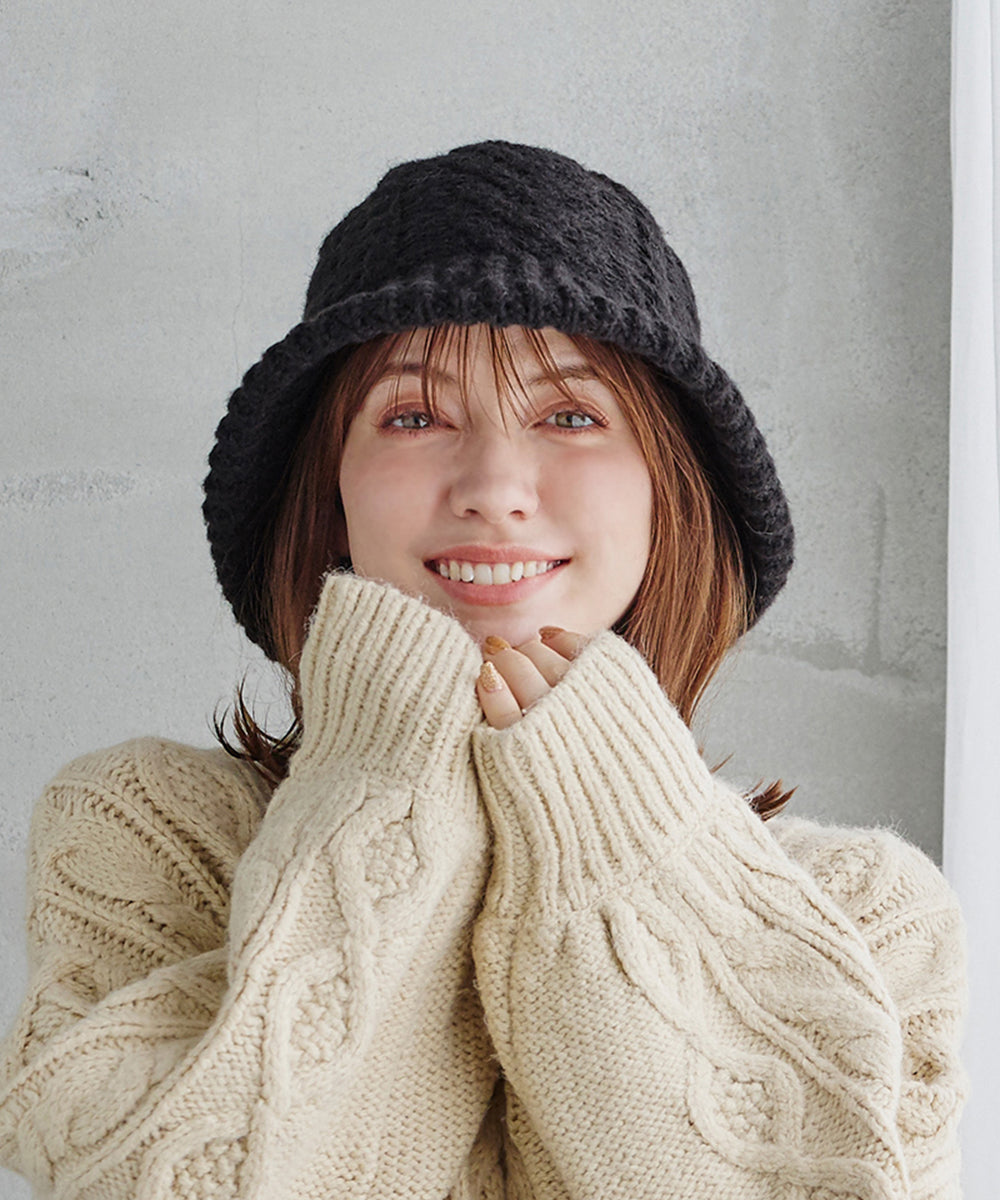 Milsa milsa cable knit hat