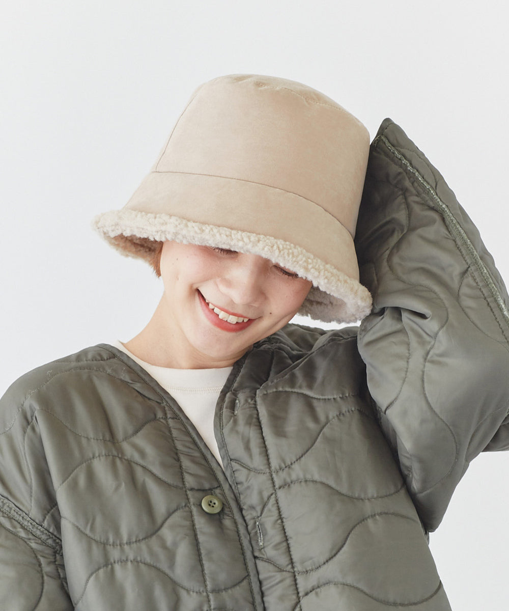 Milsa milsa reversible boa taffeta bucket