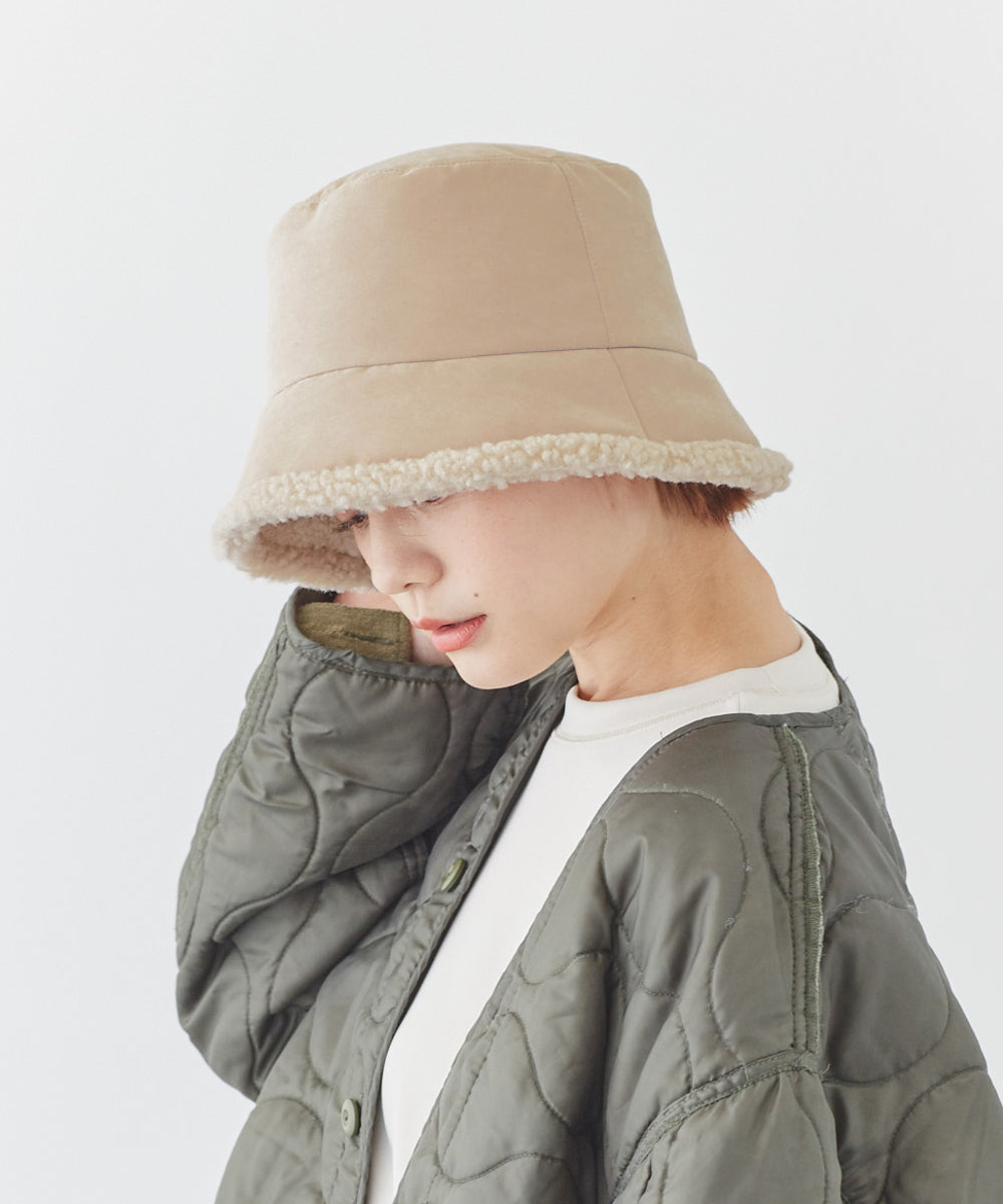 Milsa milsa reversible boa taffeta bucket