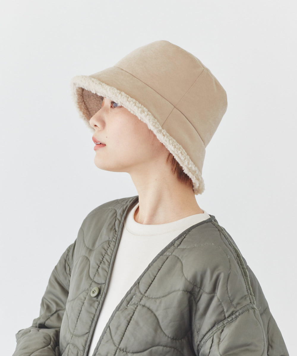 Milsa milsa reversible boa taffeta bucket