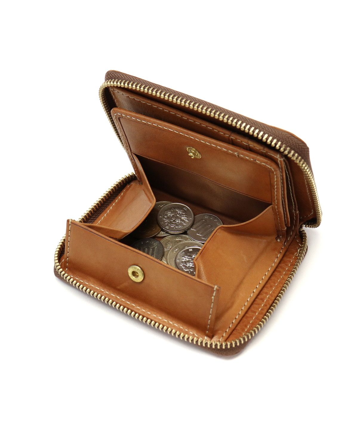 ネルド NELD ネルド 財布 NELD ELBA エルバ ラウンドミドル財布 二つ折り財布 BOX型小銭入れ ラウンドファスナー 本革 大人 シンプル AN218 （ブラック） ブラック