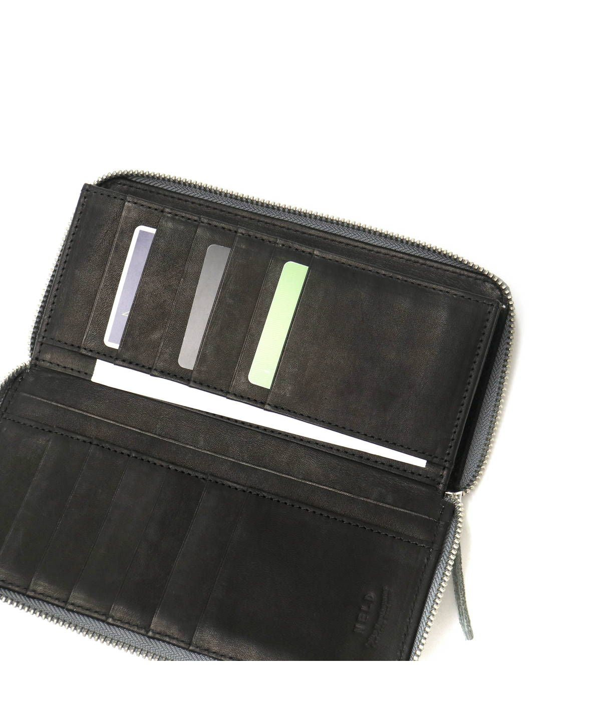 ネルド NELD ネルド 長財布 NELD ZOU ゾウ 財布 ラウンドファスナー 本革 革 レザー 小銭入れあり BOX型小銭入れ 大容量 日本製 AN205 （グリーン） グリーン