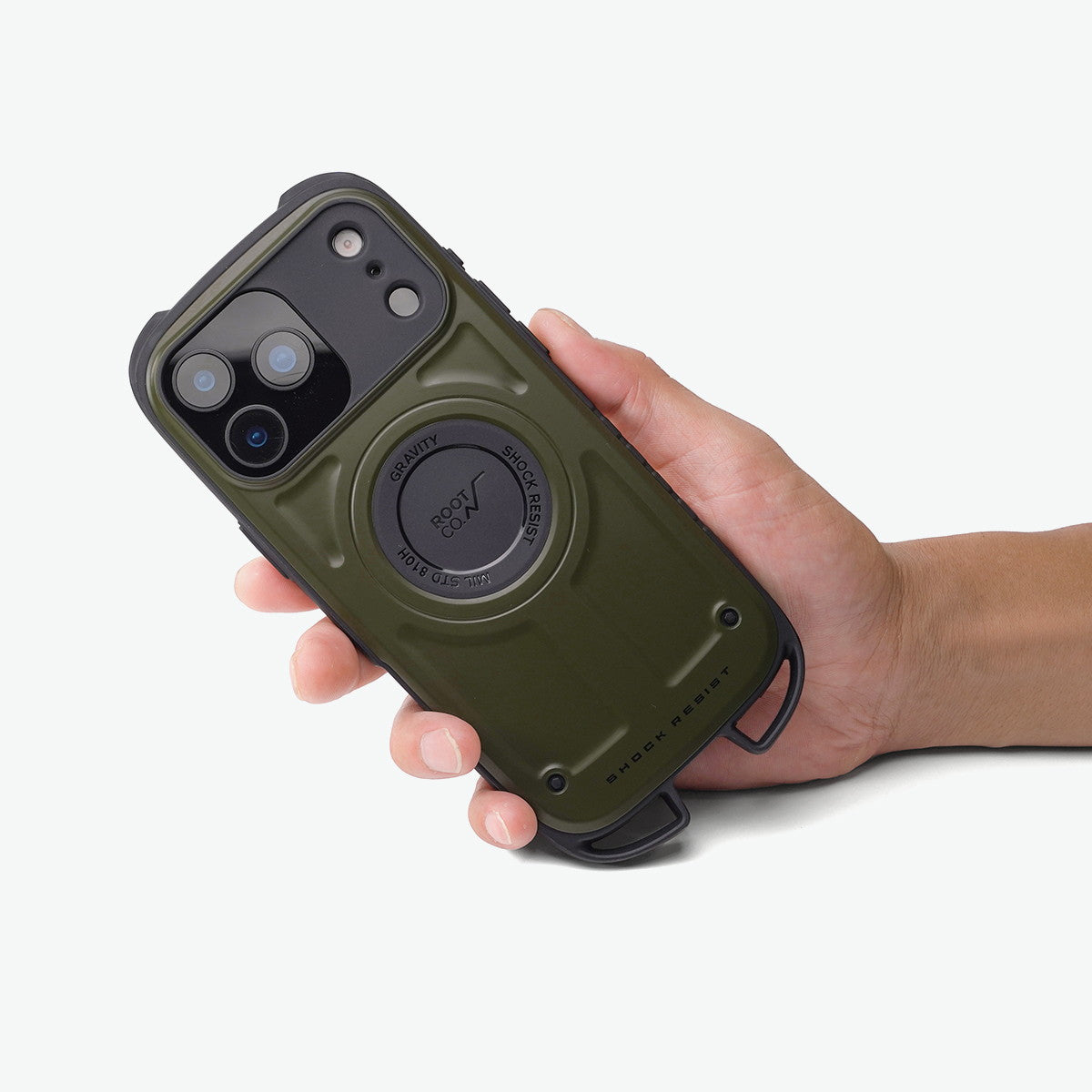 ルートコー ROOT CO. 6ヶ月保証 スマホケース iPhone17ProMax ケース カバー 米軍 MIL規格 耐衝撃 iPhoneケース iPhone MagSafe対応 GSRU-4397 （ブラック） ブラック