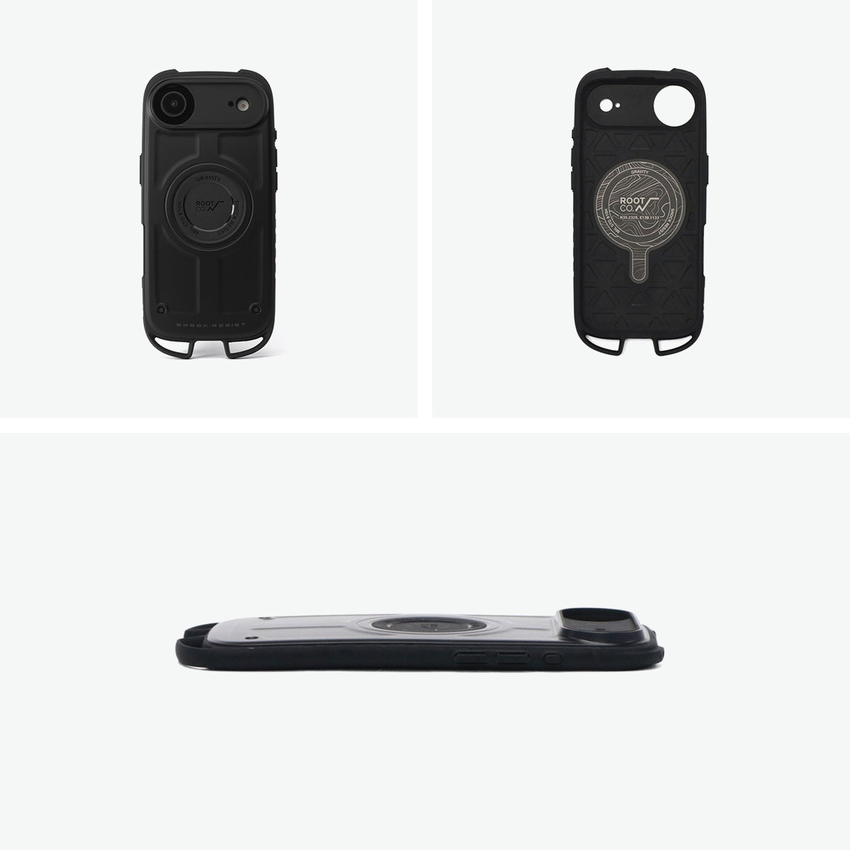 ルートコー ROOT CO. 6ヶ月保証 スマホケース iPhone Air ケース カバー 米軍 MIL規格 MagSafe対応 耐衝撃 iPhoneケース ワイヤレス充電 iPhoneAir専用 GSRU-4396 （ホワイト） ホワイト