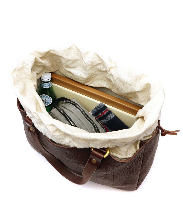 スロウ SLOW スロウ トートバッグ SLOW bono tote bag width type ボノ 本革 栃木レザー A4 B4 大きめ 大容量 横型 4920003
