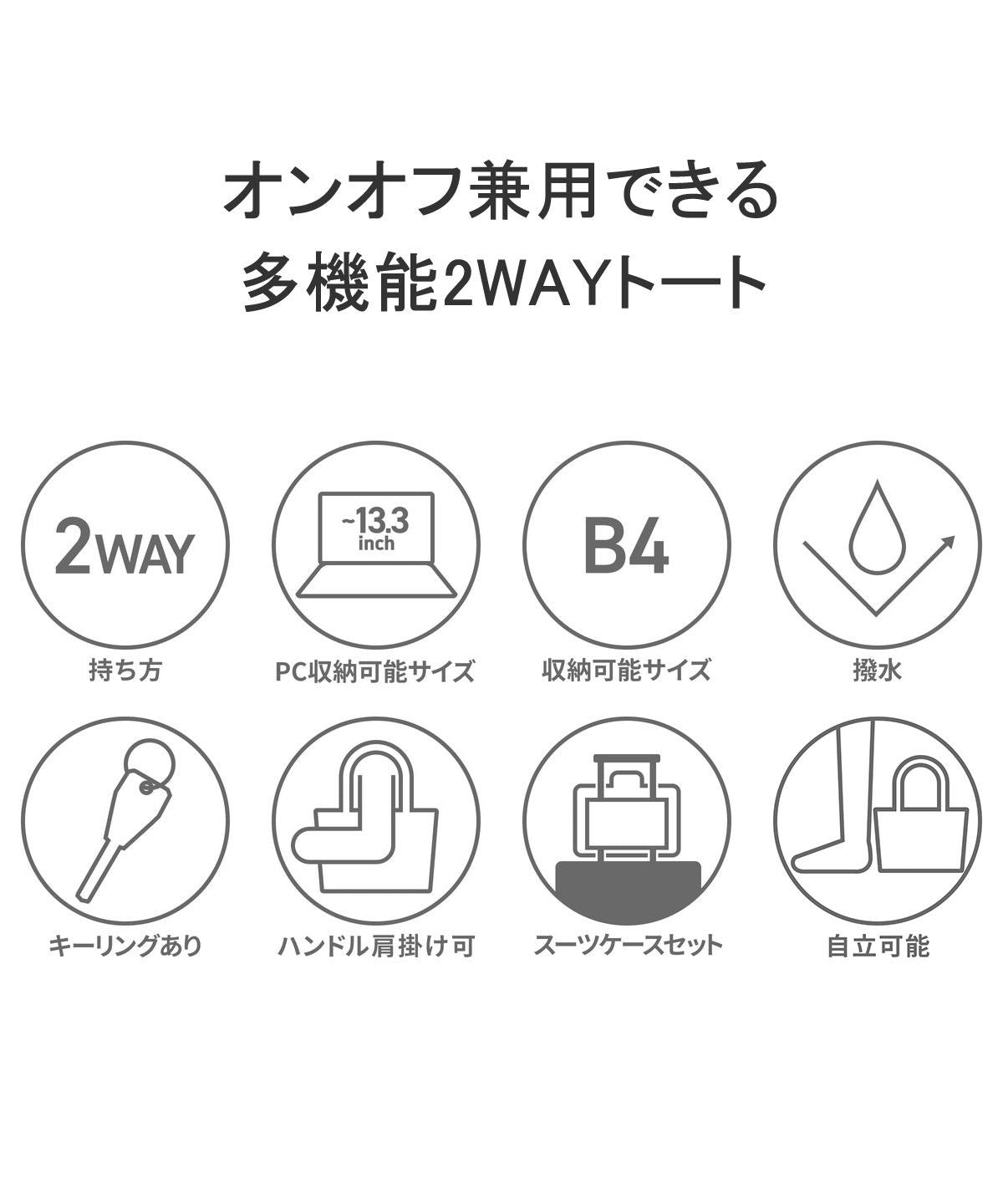 エスエムエル SML エスエムエル トートバッグ SML ビジネスバッグ B4 A4 通勤 撥水 PC MULTIFUNCTIONAL 2WAY TOTE BAG K901124U （ネイビー） ネイビー