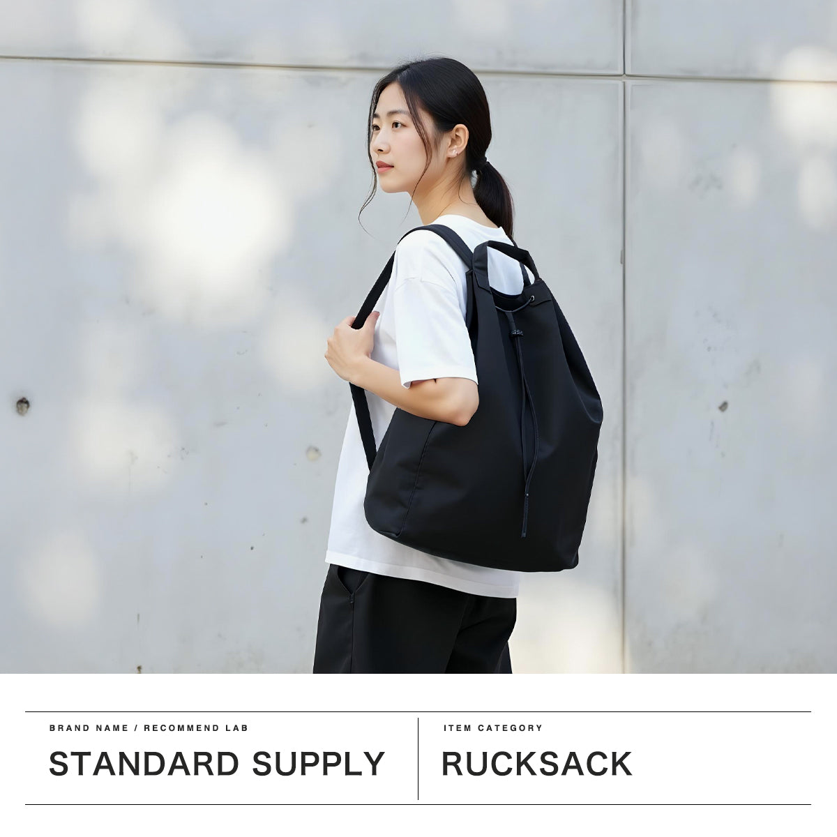 スタンダードサプライ STANDARD SUPPLY 正規取扱店 リュック レディース メンズ SIMPLICITY 大容量 大きめ おしゃれ 軽量 軽い 旅行 ショルダー トート バッグ 巾着 日本製 A4 B4 A3 3WAY KNAP SACK （DARKPURPLE） DARKPURPLE