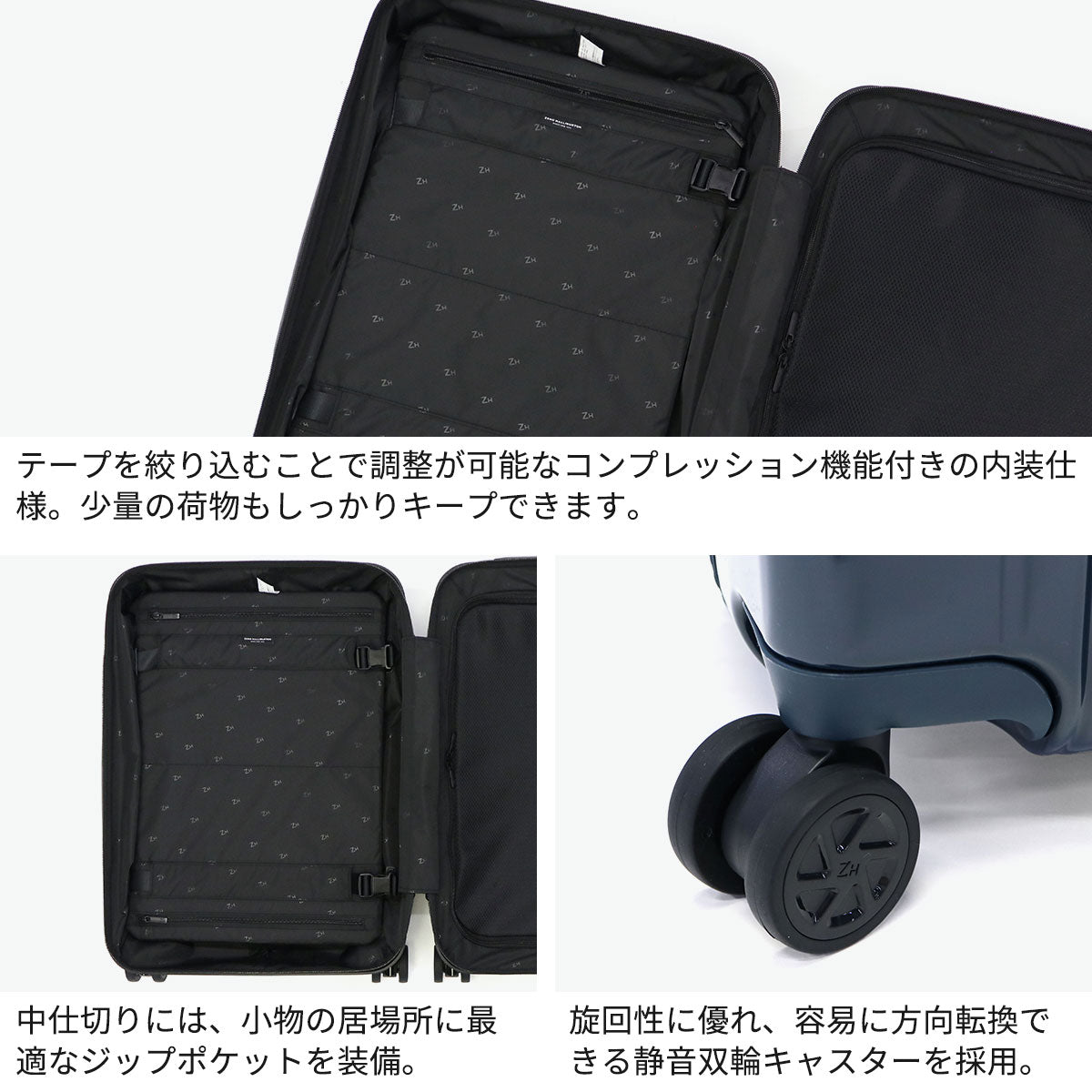 ゼロハリバートン ZERO HALLIBURTON 正規品10年保証 スーツケース Sサイズ 軽量 軽い S 双輪 静音 旅行 出張 ビジネス Classic Lightweight 4 Continental Carry-On 37L 81363（クリーム） クリーム