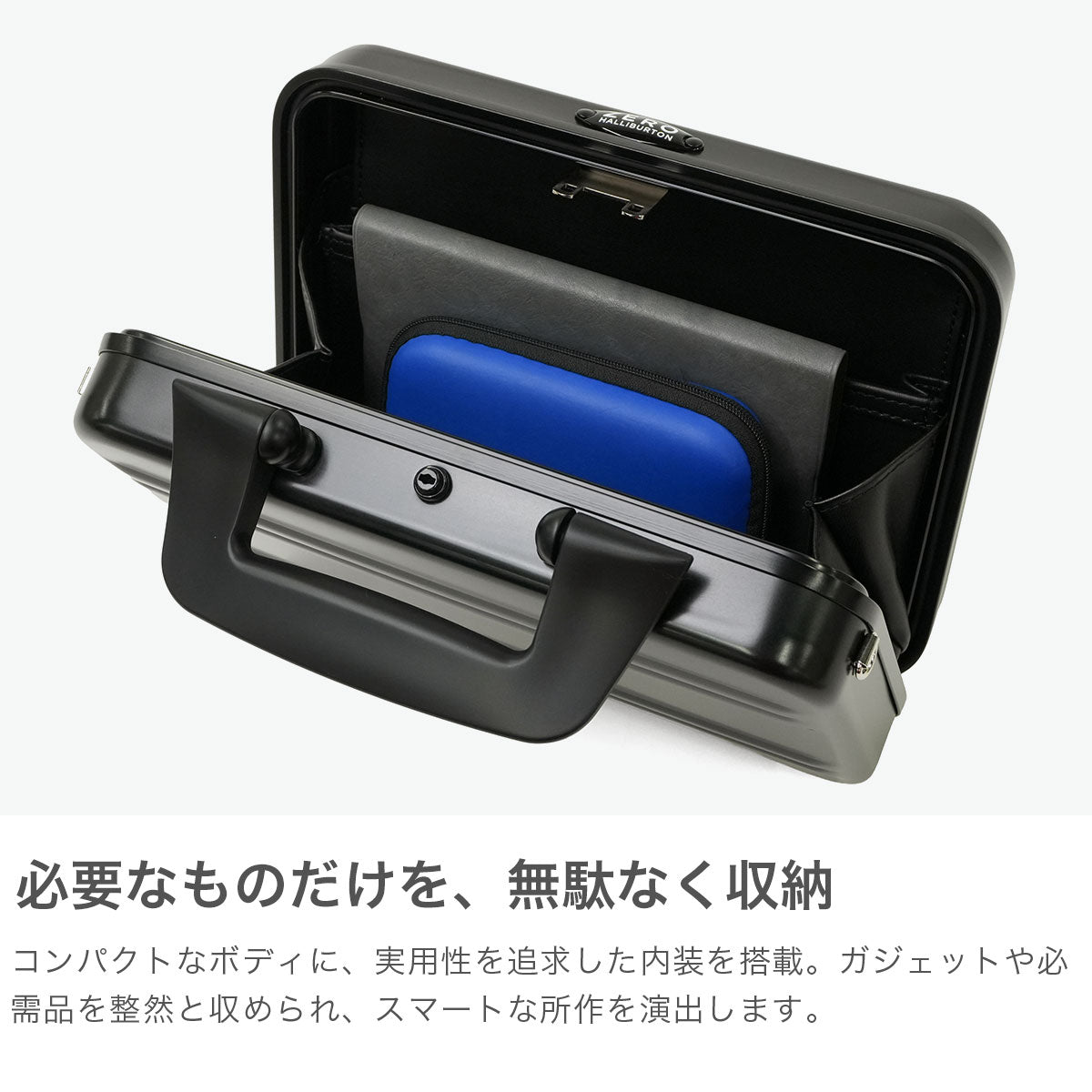 ゼロハリバートン ZERO HALLIBURTON 正規品10年保証 アタッシュケース アルミ オシャレ 小さめ 軽い 2WAY ショルダー Small Aluminum ATT Mini Shoulder Attache Case 94441 （シルバー） シルバー