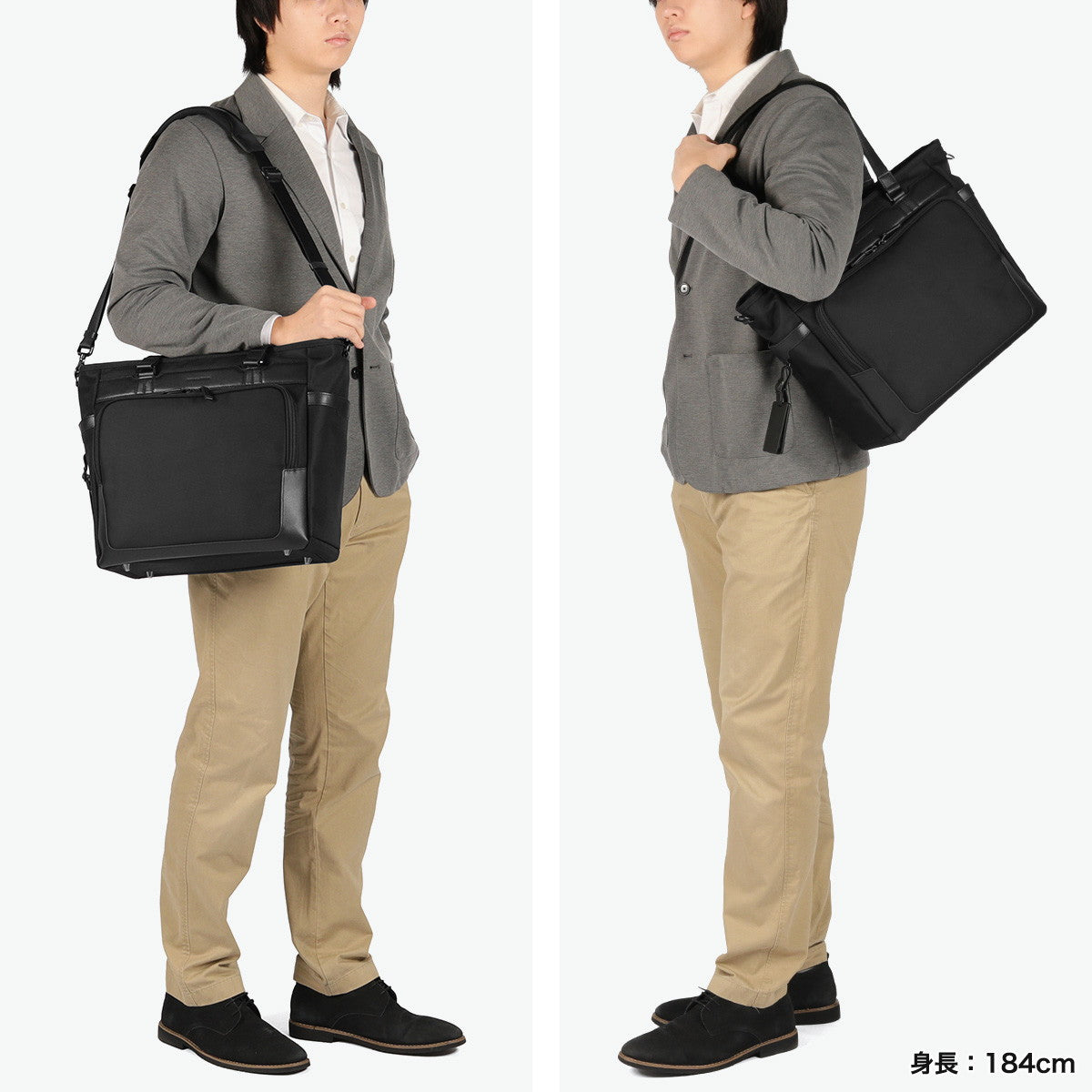 ゼロハリバートン ZERO HALLIBURTON 正規品5年保証 トートバッグ メンズ 出張 PC 14inch キャリーオン 大きい ブランド ビジネストート ショルダー 通勤 A4 B4 18L 2WAY ZEST3 Tote Bag 81737 （ブラック） ブラック