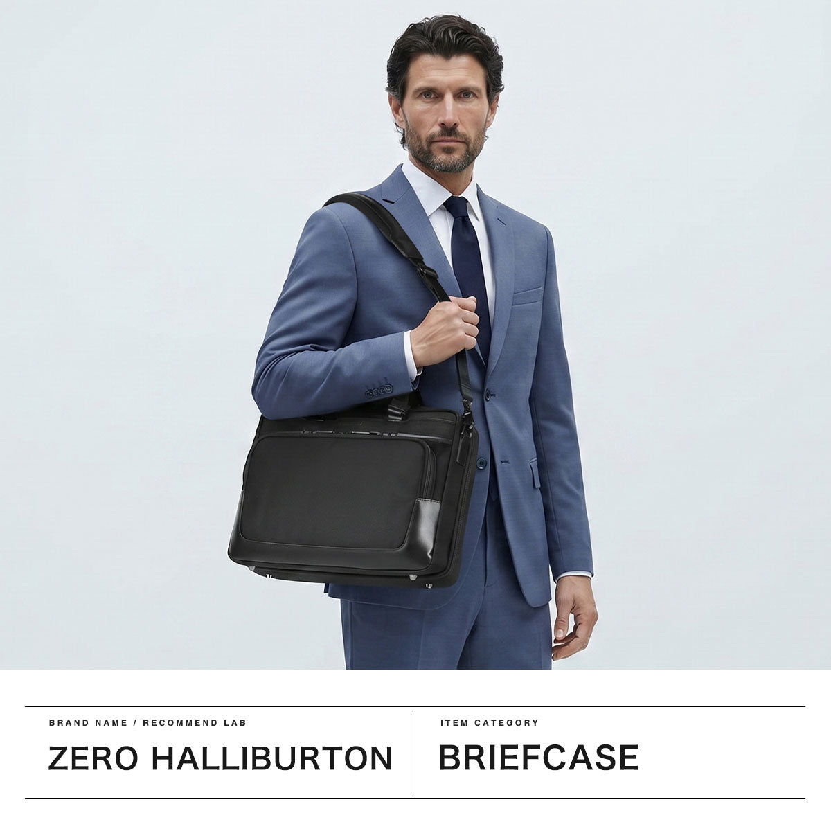 ゼロハリバートン ZERO HALLIBURTON 正規品5年保証 ビジネスバッグ メンズ ナイロン ブリーフケース ビジネス バッグ 通勤 仕事 出張 ブランド PC 14インチ 底鋲 自立 2WAY ZEST3 Briefcase 81733 （ブラック） ブラック