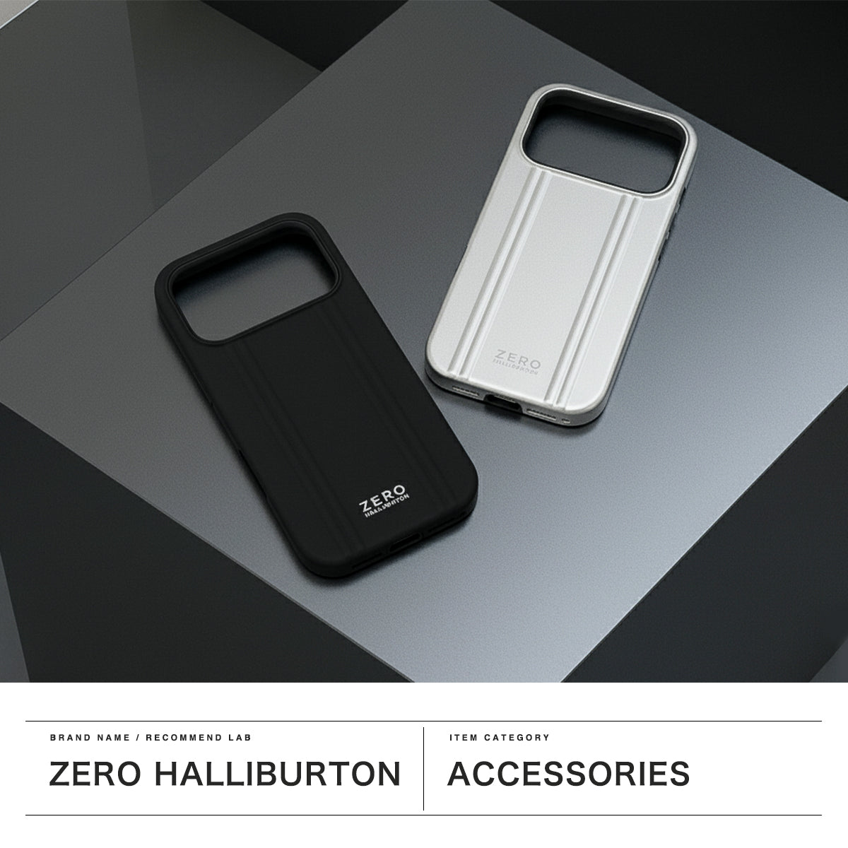 ゼロハリバートン ZERO HALLIBURTON 日本正規品 スマホケース iphoneケース iphone17Pro ケース MagSafe マグセーフ Hybrid Shockproof Case for iPhone 17 Pro 81713（ブラック） ブラック