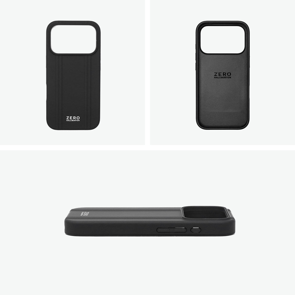 ゼロハリバートン ZERO HALLIBURTON 日本正規品 スマホケース iphoneケース iphone17Pro ケース MagSafe マグセーフ Hybrid Shockproof Case for iPhone 17 Pro 81713（ブラック） ブラック