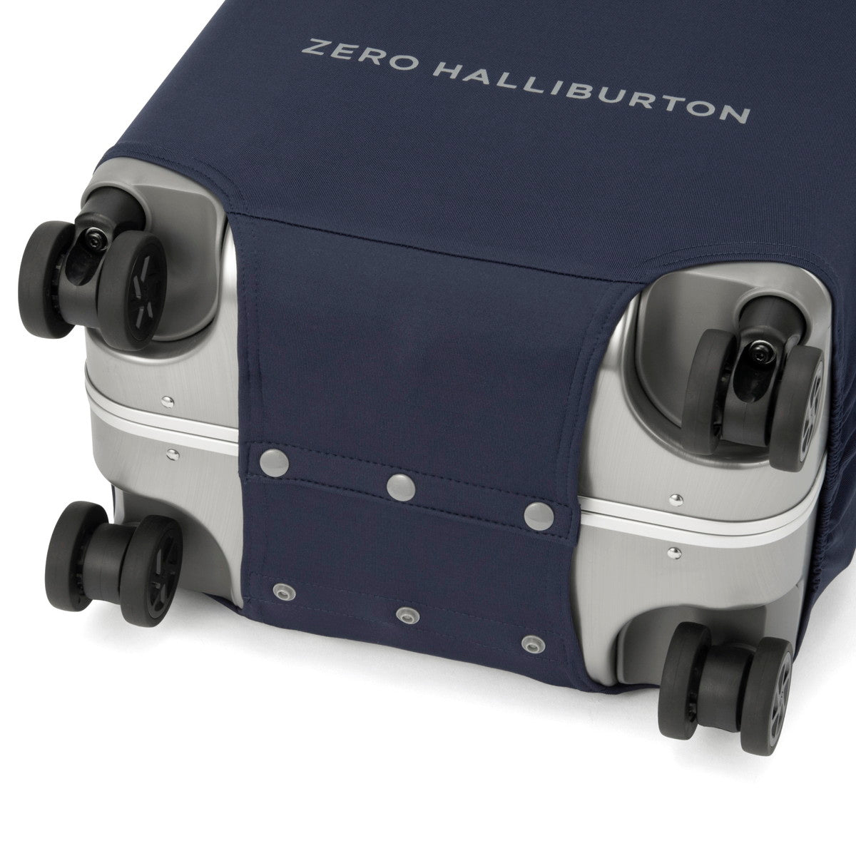 ゼロハリバートン ZERO HALLIBURTON スーツケースカバー 伸縮 おしゃれ アメニティー ケース シンプル Mサイズ トランクサイズ パッカブル ポーチ付き Medium-size Luggage Fit Cover 81772 （ネイビー） ネイビー