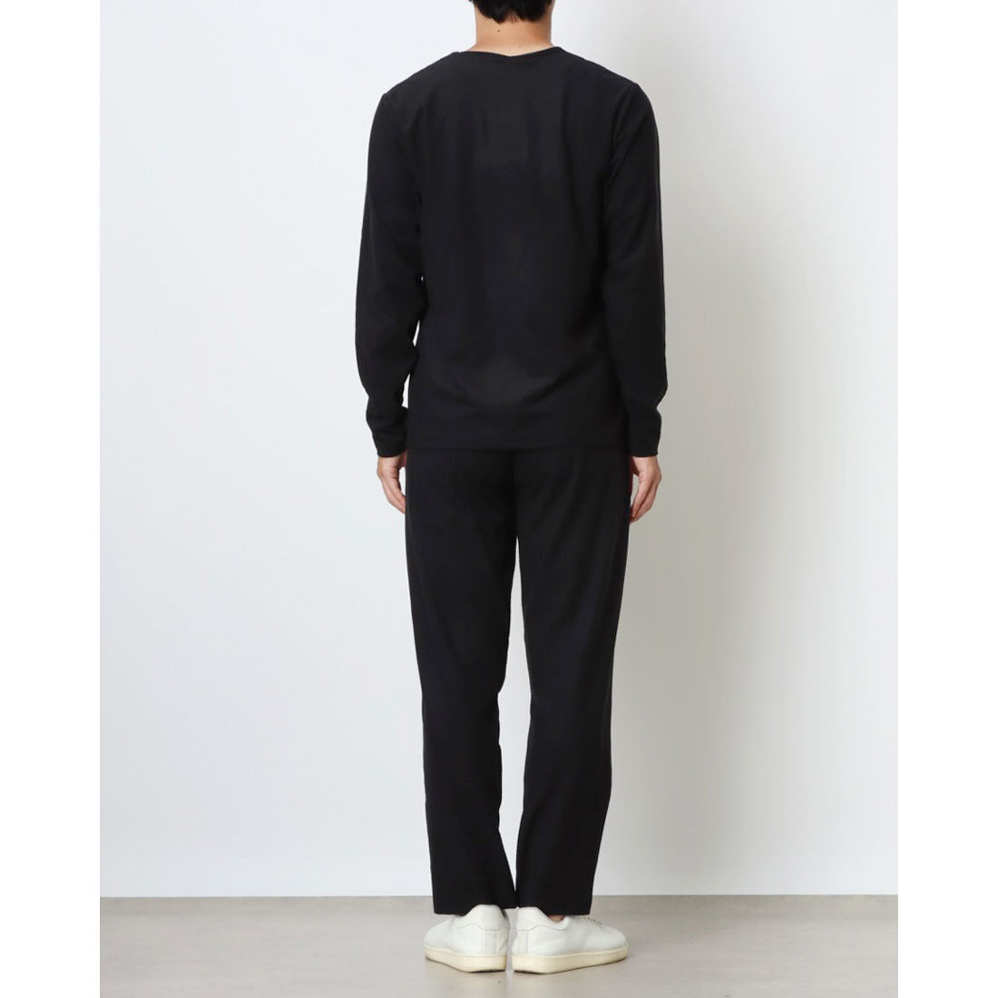 ジームード GMOOD G-MOOD メンズ レディース ジムインナー 上下セット ロンTEE ロングパンツ サウナスーツ クルーネック トレーニングウェア ジームード （ブラック） ブラック