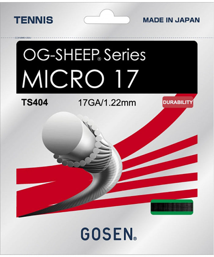 ゴーセン GOSEN テニス MICRO 17 ブラック  TS404BK （ブラック） ブラック