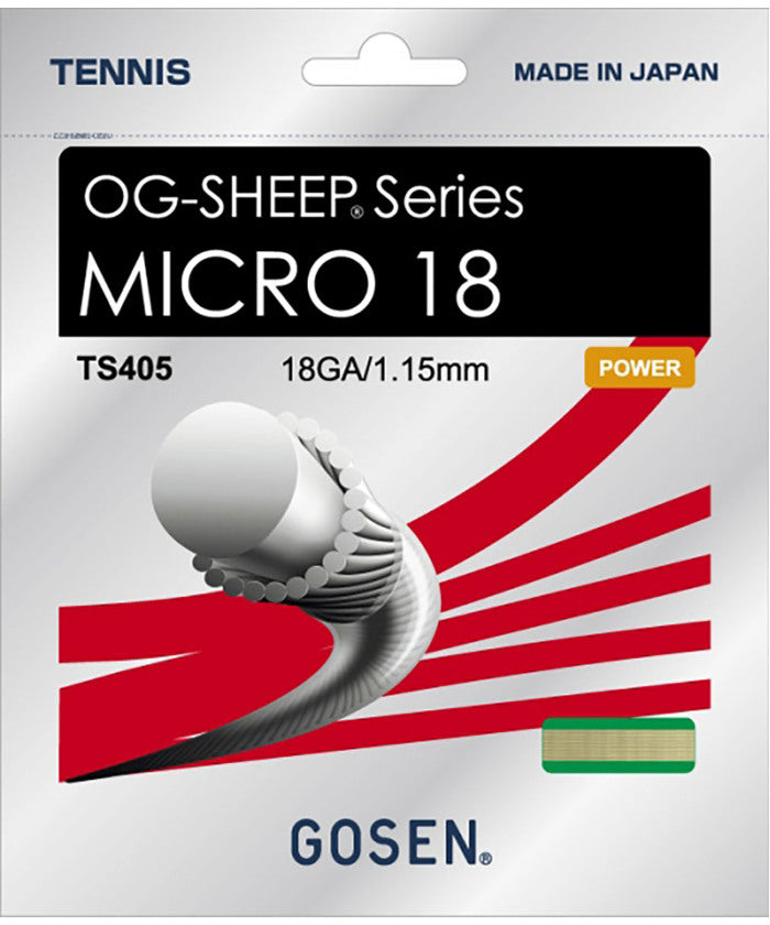 ゴーセン GOSEN テニス MICRO 18 ナチュラル  TS405NA （ナチュラル） ナチュラル
