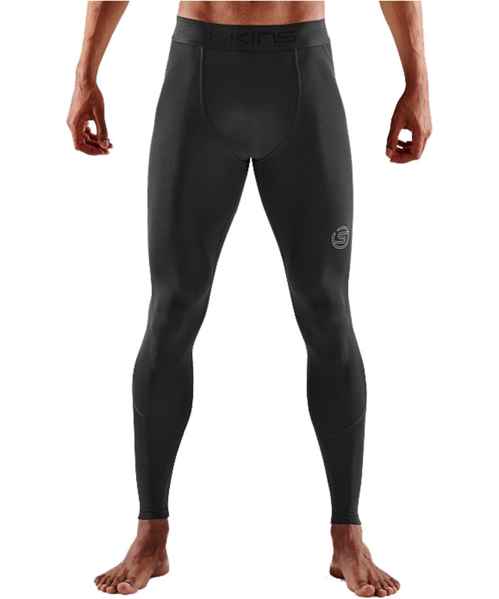 ゴーセン GOSEN スキンズ SKINS SERIES-2 メンズロングタイツ スパッツ インナー 男性 コンプレッション 段階着圧 吸水 リカバリー ワークアウト ス【返品不可商品】 （019 ブラック） 019 ブラック