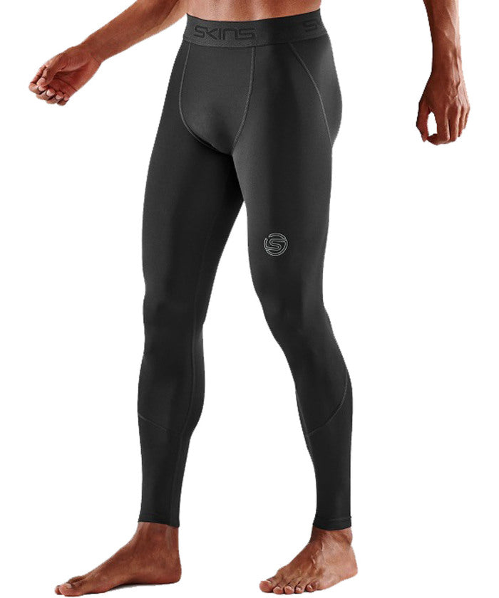 ゴーセン GOSEN スキンズ SKINS SERIES-2 メンズロングタイツ スパッツ インナー 男性 コンプレッション 段階着圧 吸水 リカバリー ワークアウト ス【返品不可商品】 （019 ブラック） 019 ブラック