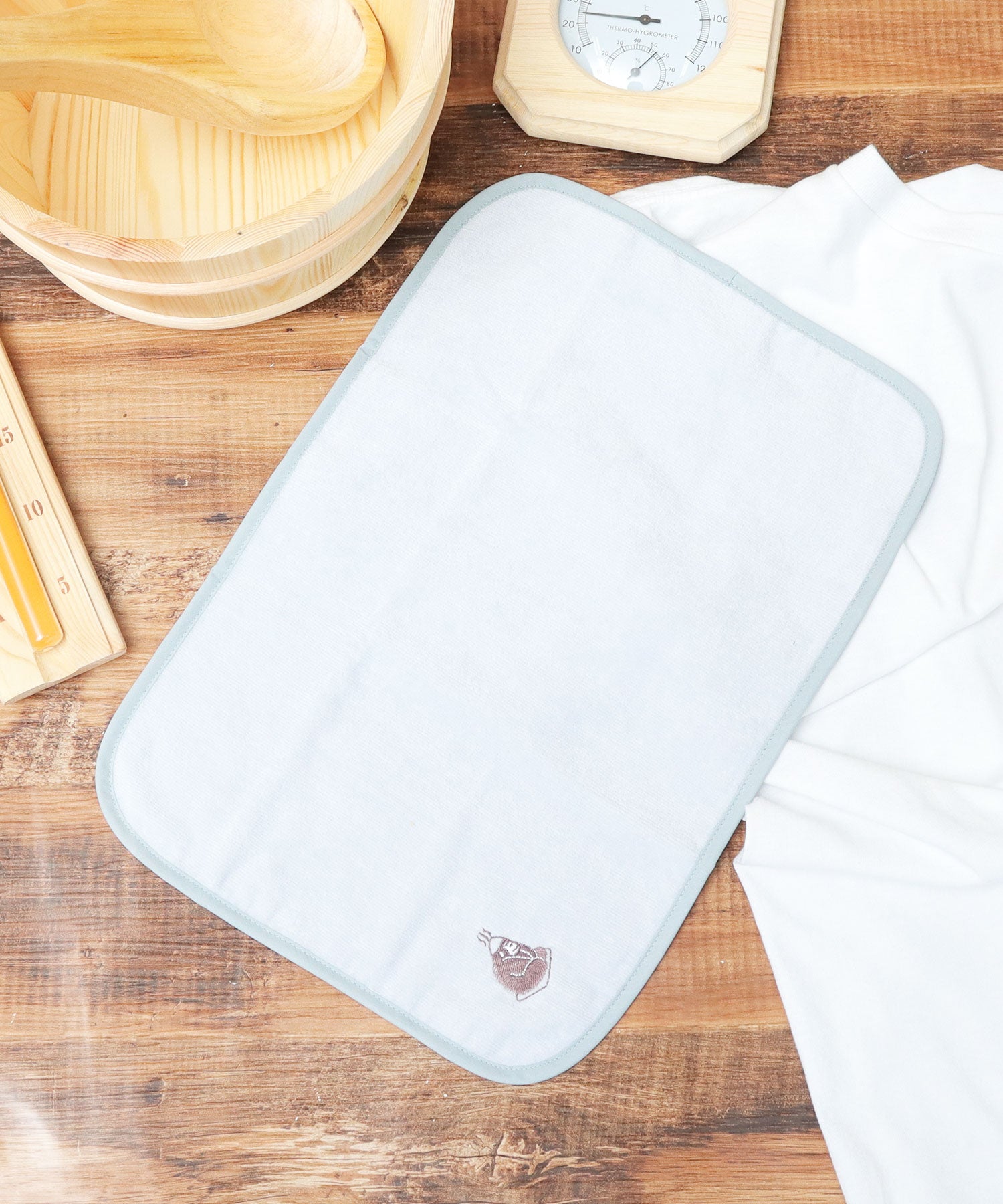 ゴリラックス ごリラックス 日本製 今治タオル サウナマット サウナタオル 2WAY サ活 サ旅 お風呂 （サウナライトグレー） サウナライトグレー