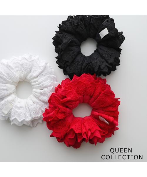 GOOD SQUISH シュシュ QUEEN COLLECTION フリル （ホワイト） ホワイト