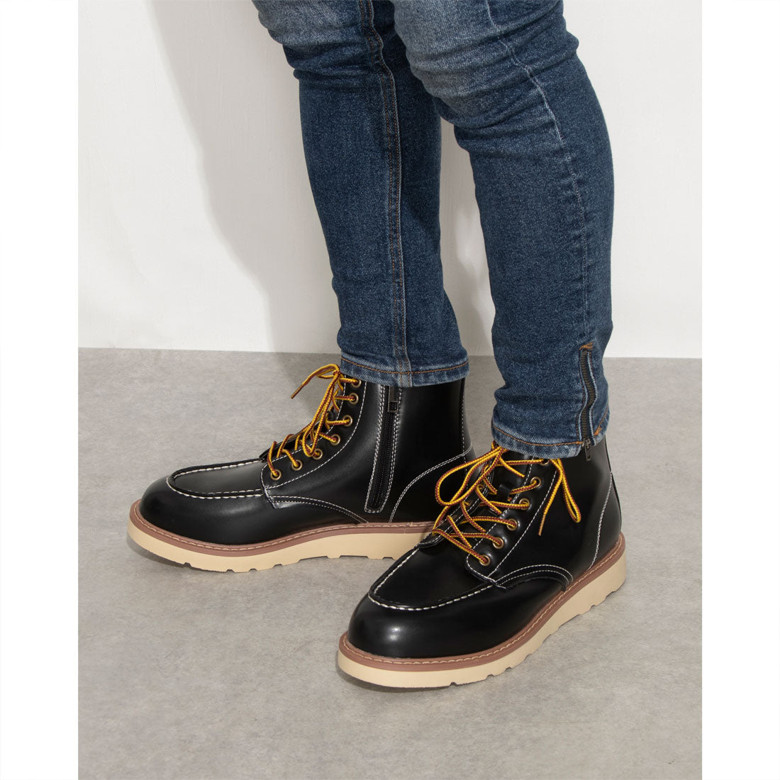 ゴッドアンドブレス God&Bless BIGサイズワークブーツ （BLACK） BLACK