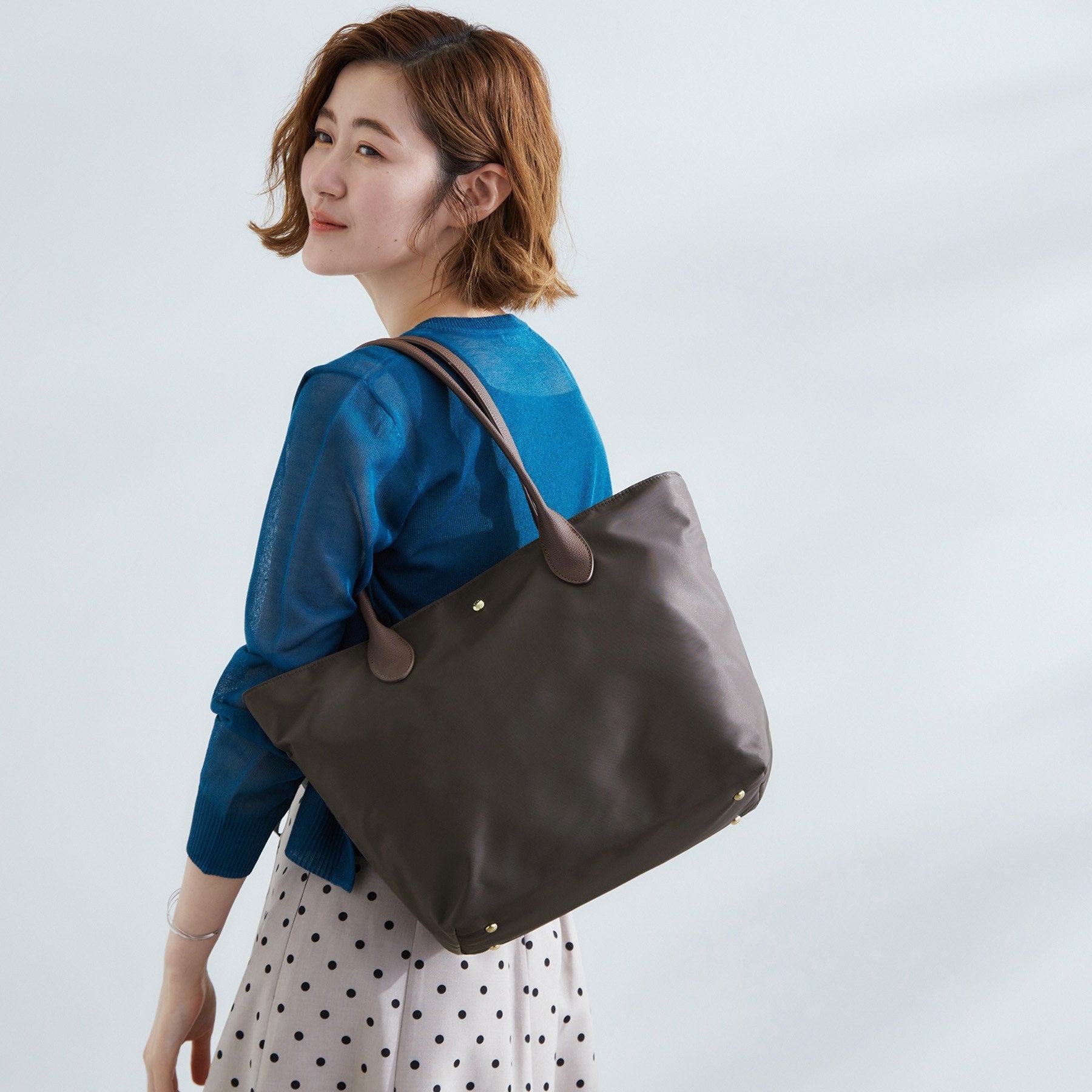 グローブ grove 【撥水・軽量】シンプルキャリーオントート （チャコールグレー(013)） チャコールグレー(013)