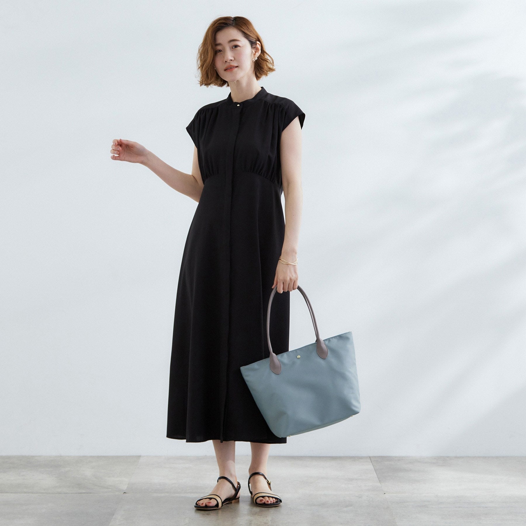 グローブ grove 【撥水・軽量】シンプルキャリーオントート （チャコールグレー(013)） チャコールグレー(013)