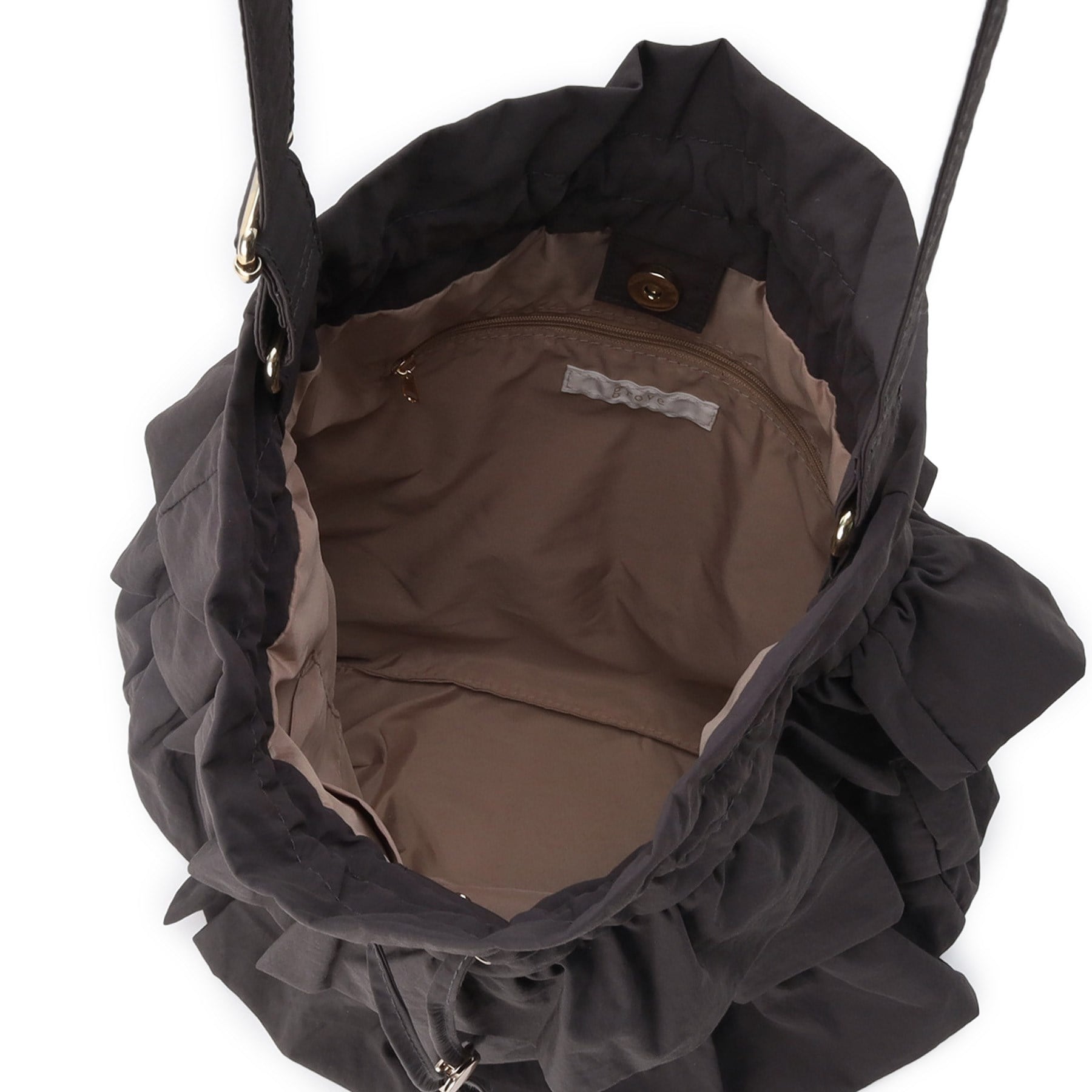 グローブ grove 【撥水】ティアードドロストショルダー （ブラック(019)） ブラック(019)