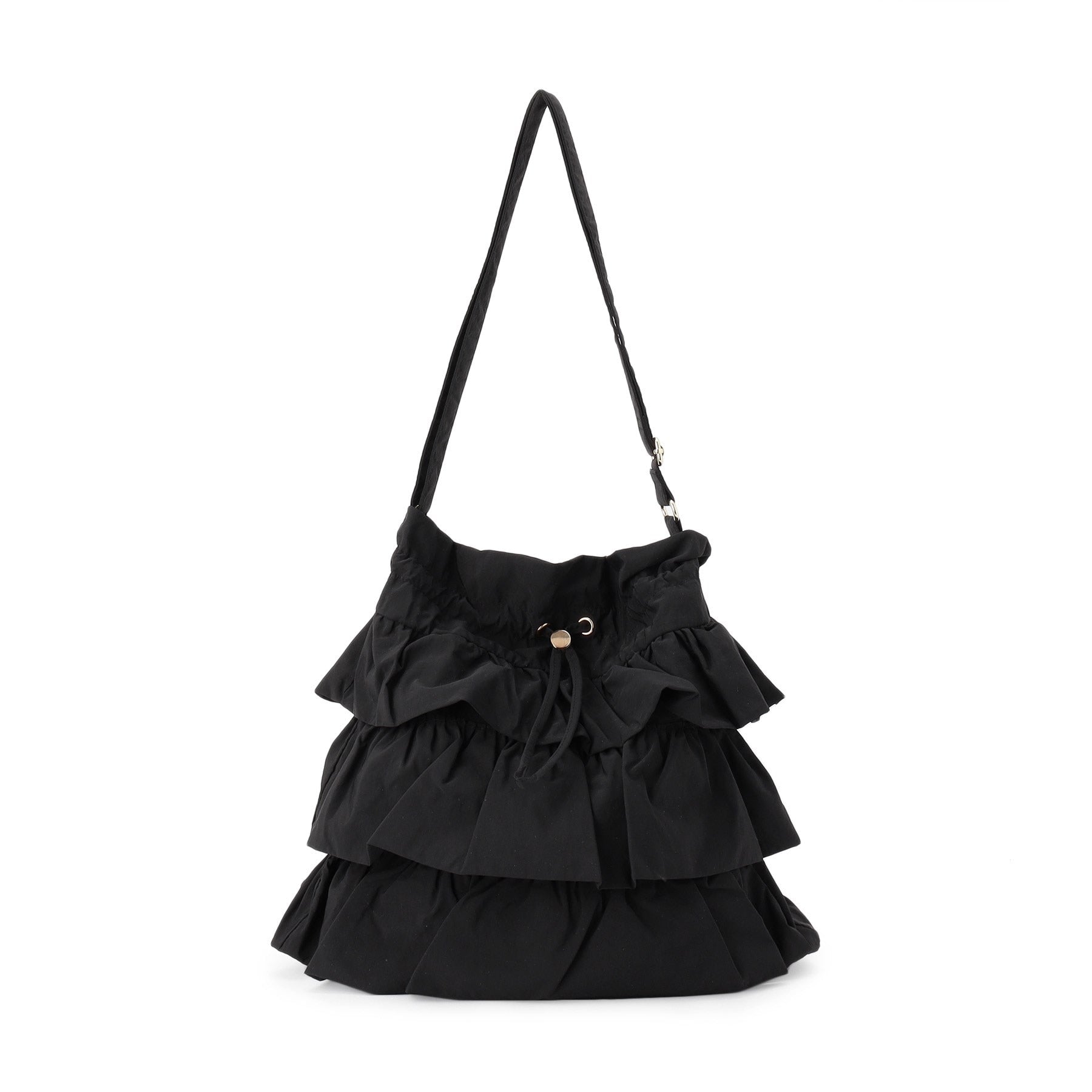 グローブ grove 【撥水】ティアードドロストショルダー （ブラック(019)） ブラック(019)