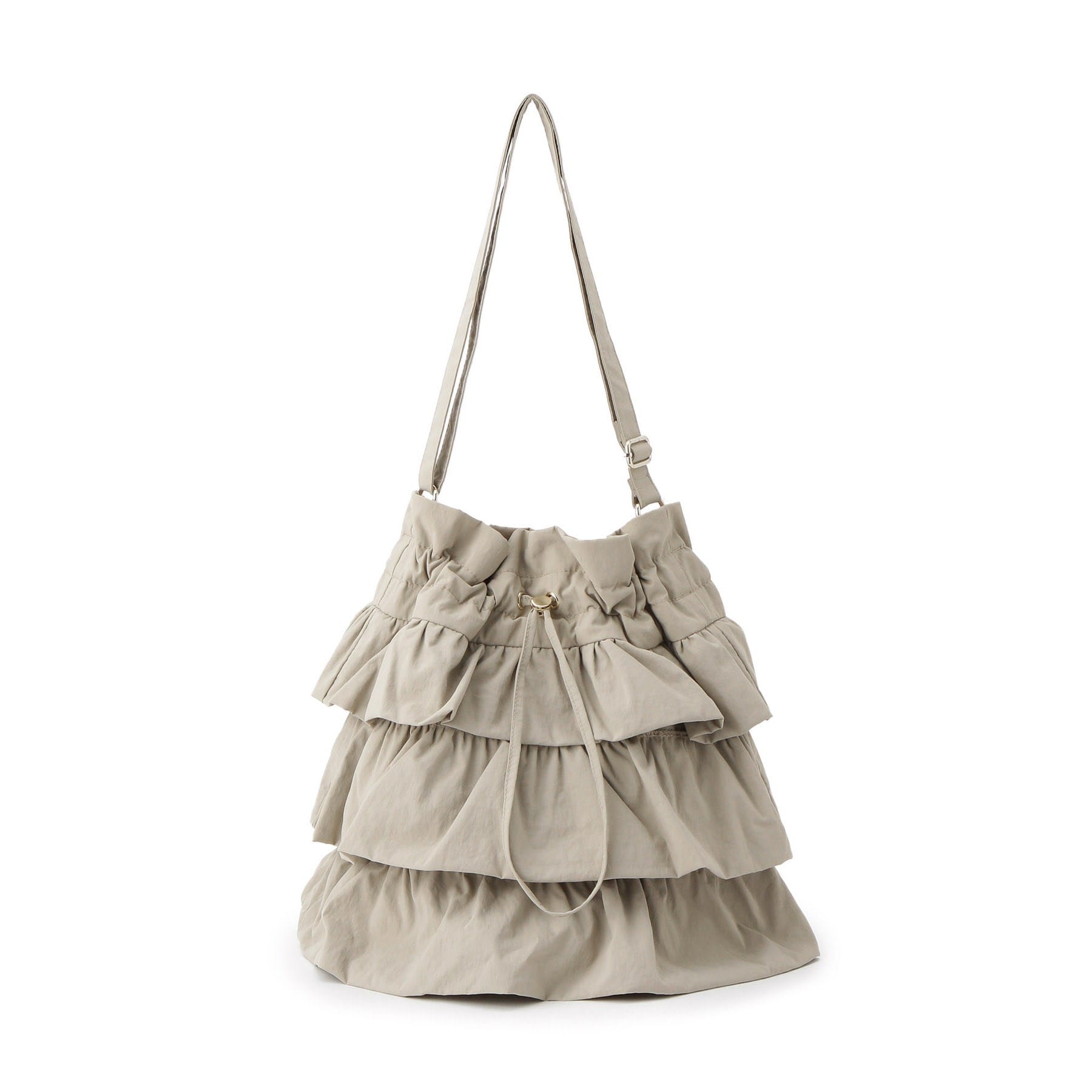 グローブ grove 【撥水】ティアードドロストショルダー （ブラック(019)） ブラック(019)