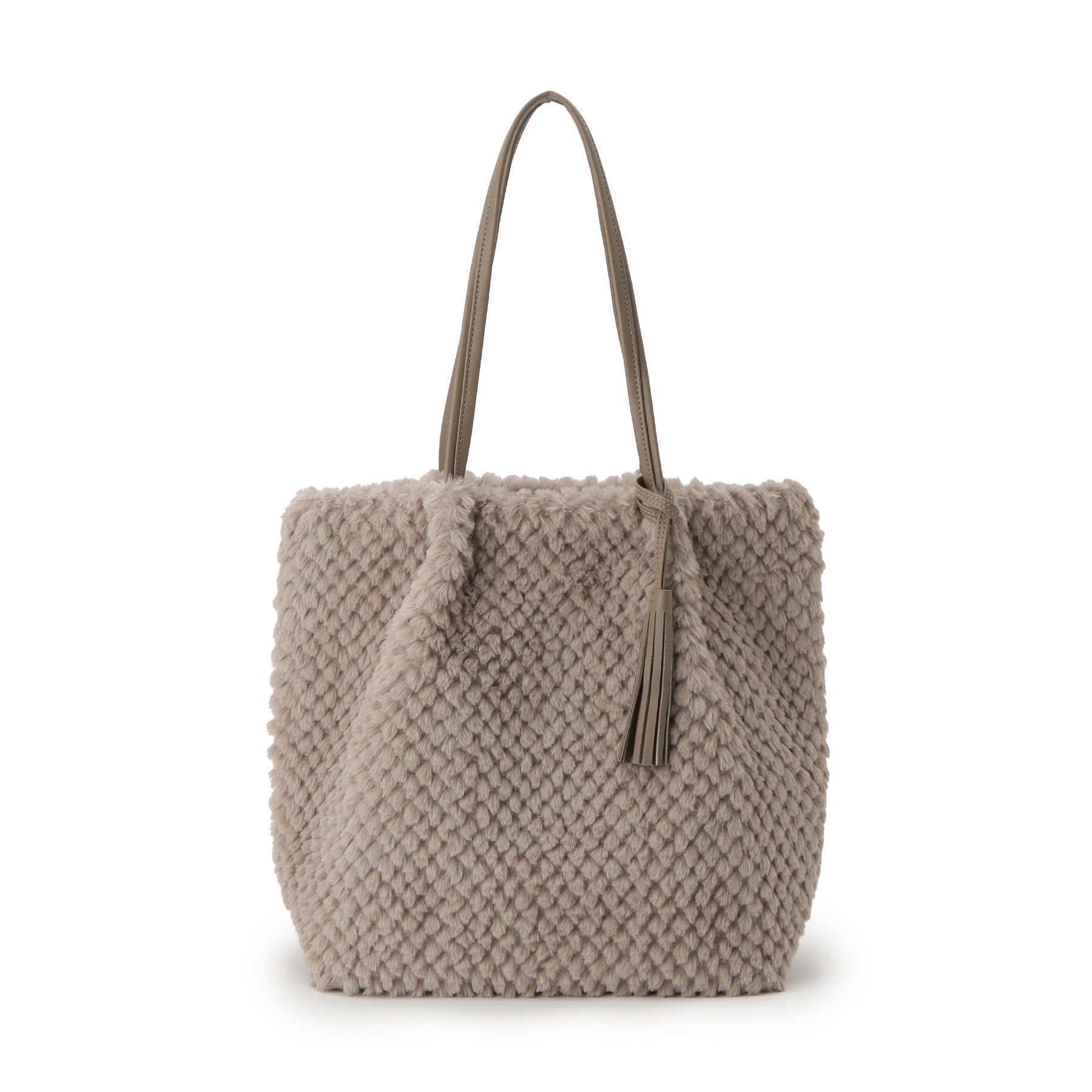 グローブ grove ポコポコエコファータッセルトート （チャコールグレー(014)） チャコールグレー(014)