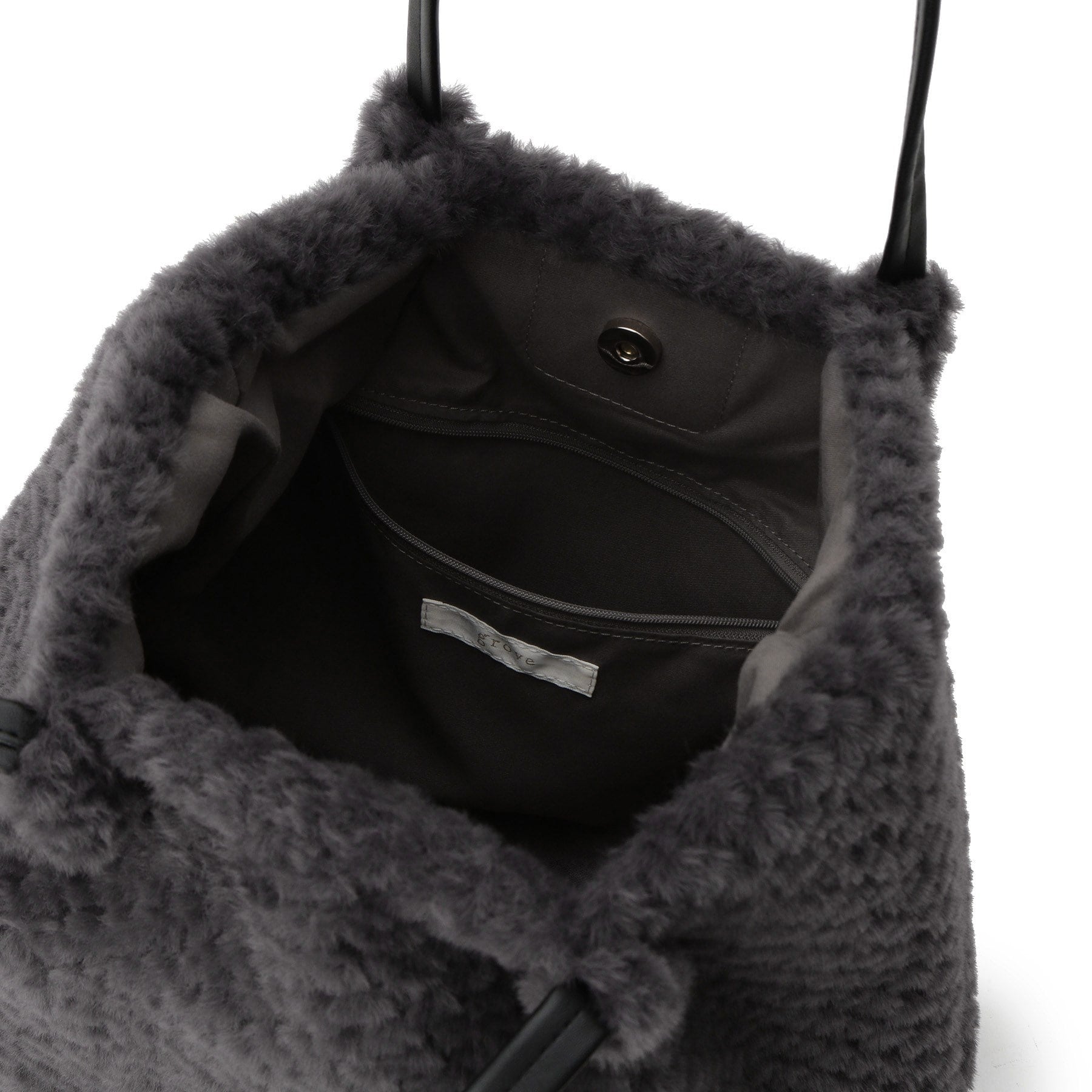 グローブ grove ポコポコエコファータッセルトート （チャコールグレー(014)） チャコールグレー(014)