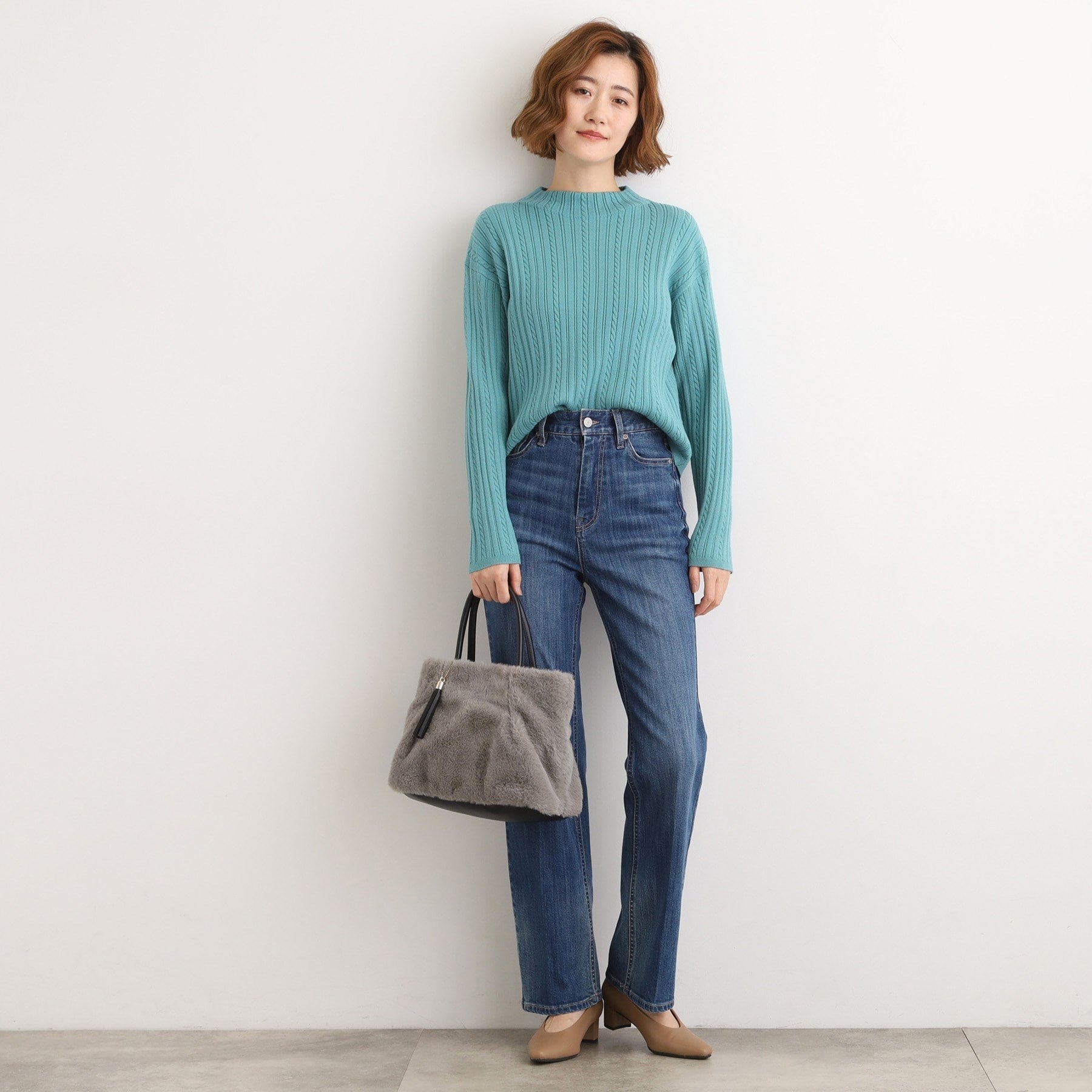 グローブ grove タックタッセルエコファー2WAYトート （モカブラウン(742)） モカブラウン(742)