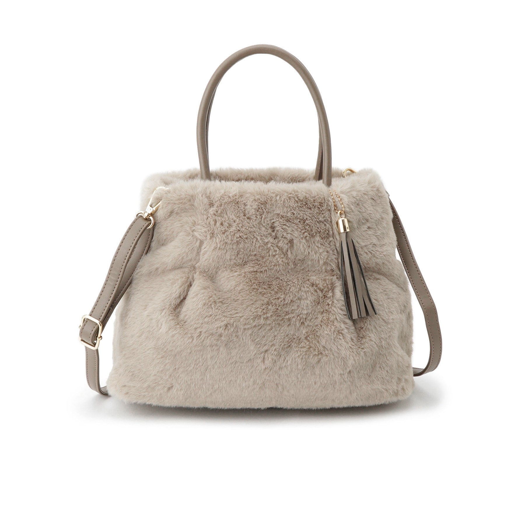 グローブ grove タックタッセルエコファー2WAYトート （モカブラウン(742)） モカブラウン(742)