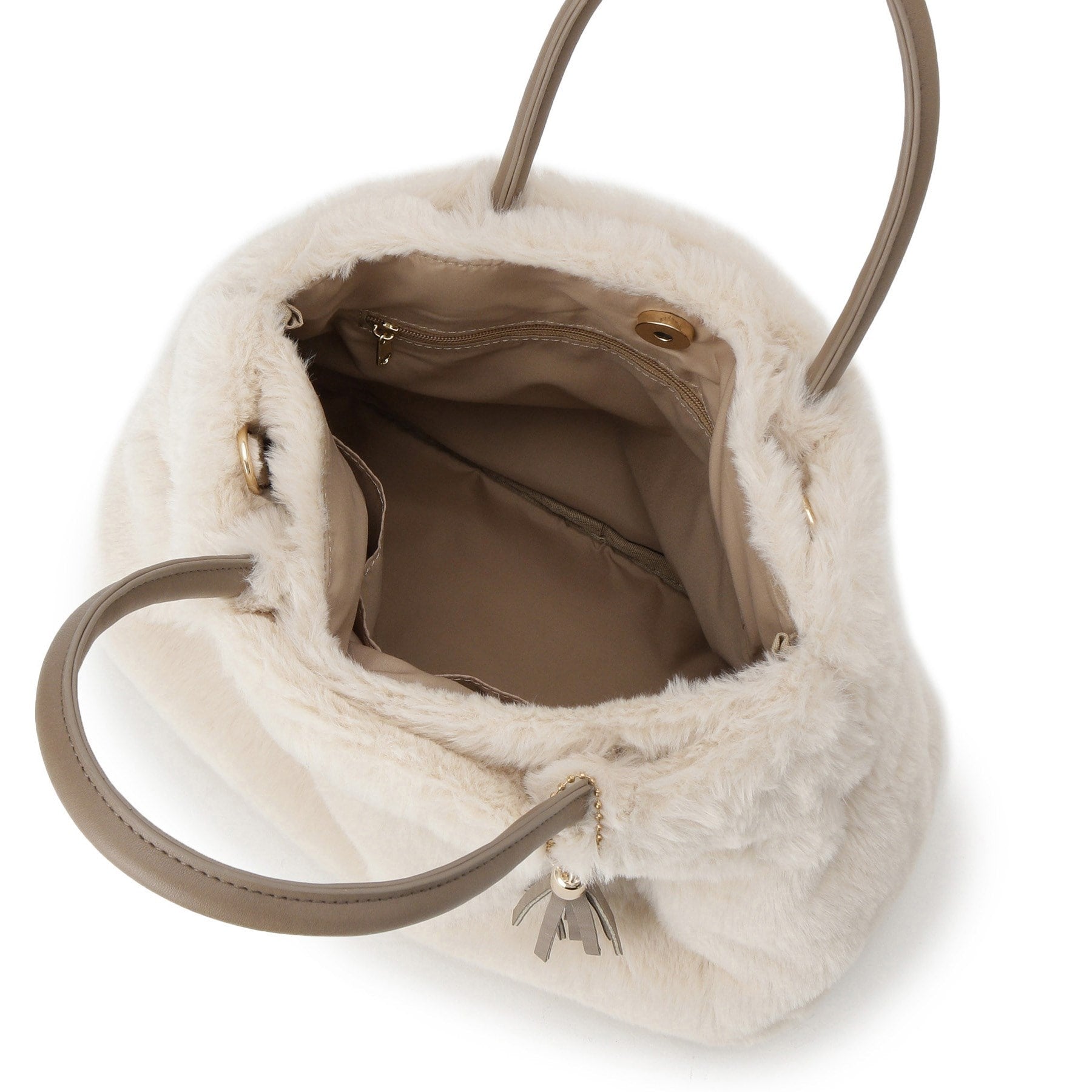 グローブ grove タックタッセルエコファー2WAYトート （モカブラウン(742)） モカブラウン(742)