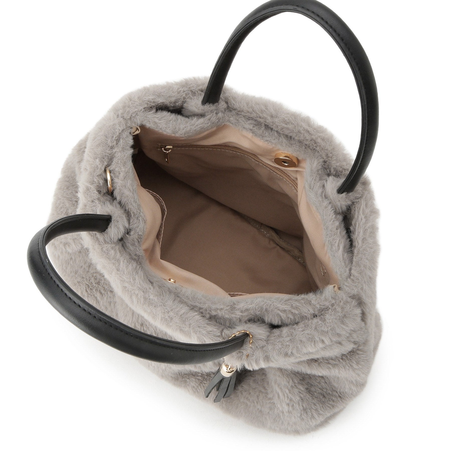 グローブ grove タックタッセルエコファー2WAYトート （モカブラウン(742)） モカブラウン(742)