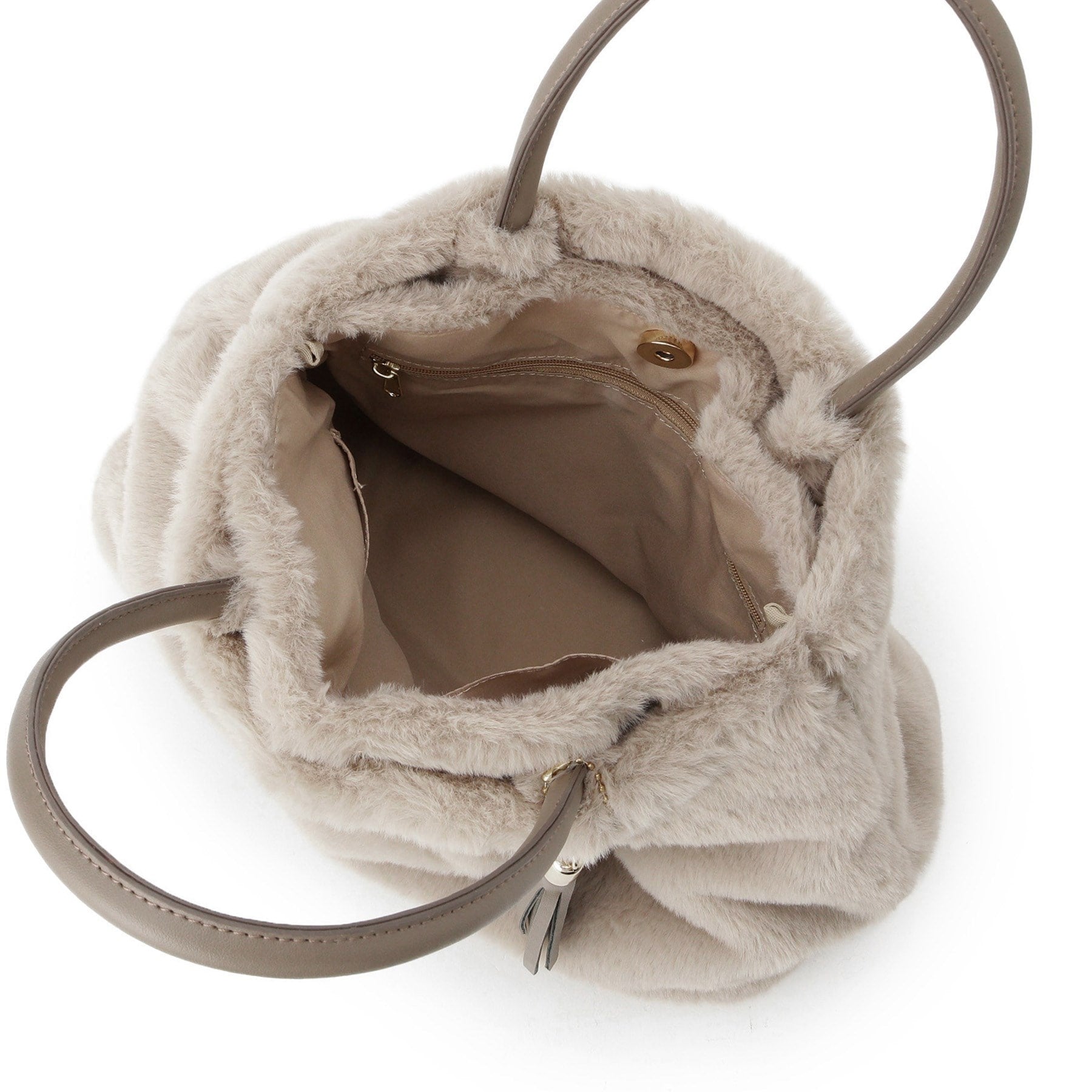 グローブ grove タックタッセルエコファー2WAYトート （モカブラウン(742)） モカブラウン(742)