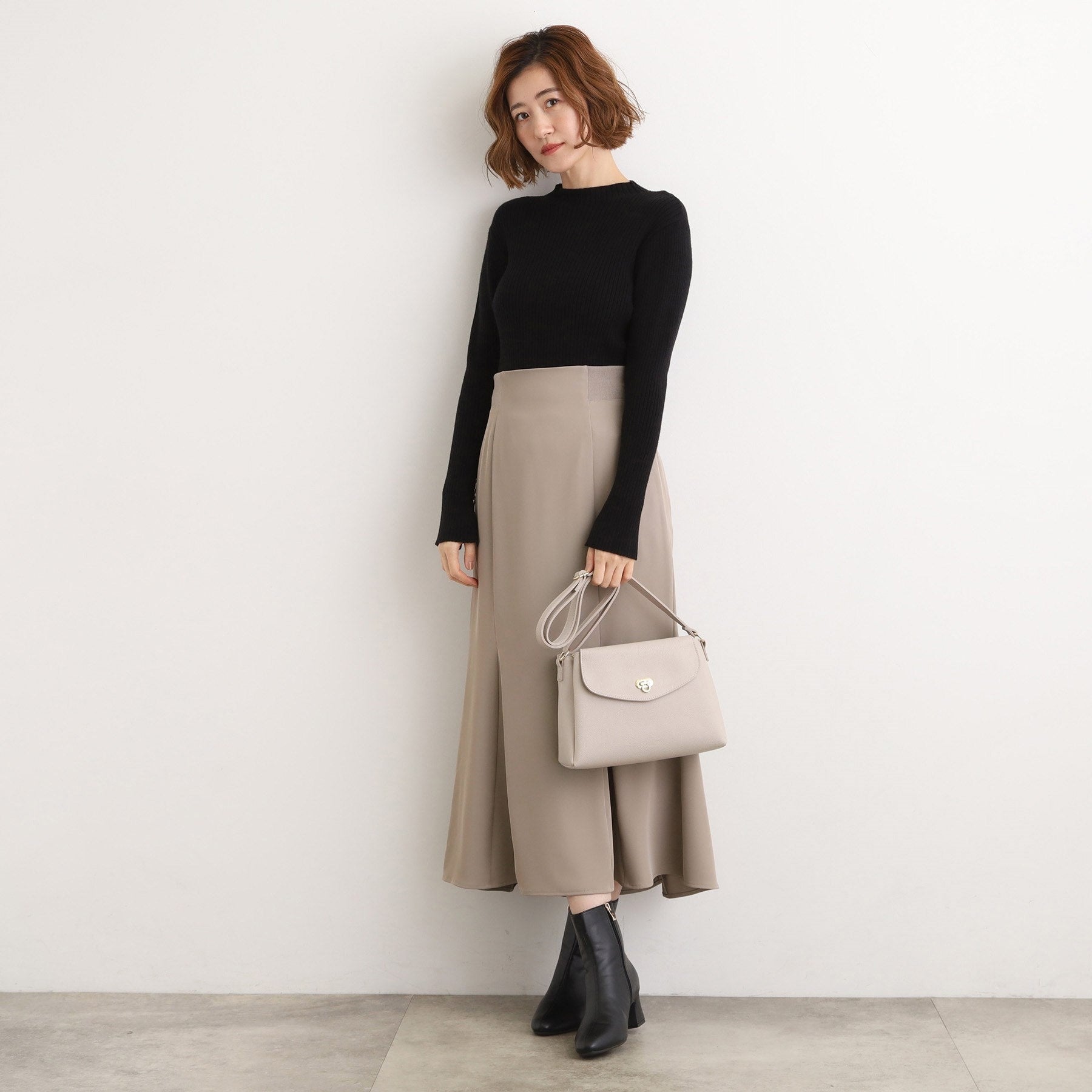 グローブ grove 人間工学フラップ3層ショルダー （ブラックシルバー(009)） ブラックシルバー(009)