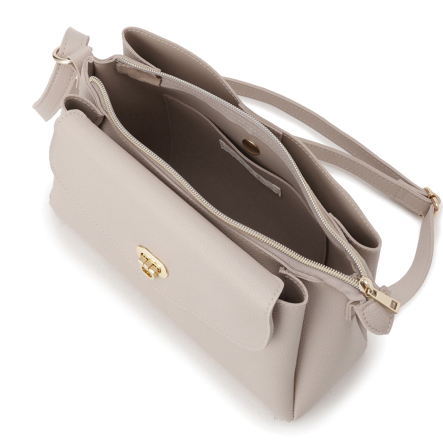 グローブ grove 人間工学フラップ3層ショルダー （ブラックシルバー(009)） ブラックシルバー(009)