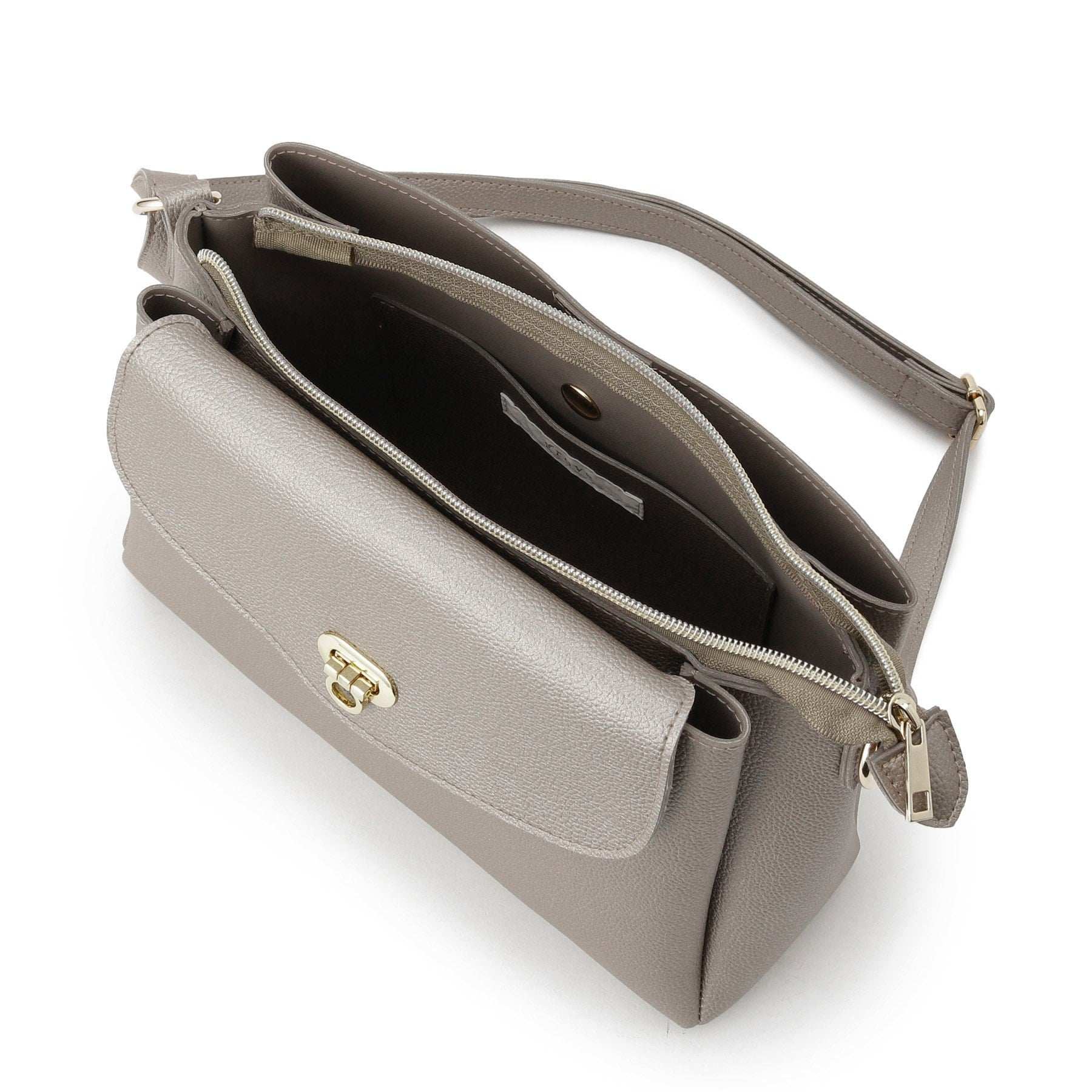 グローブ grove 人間工学フラップ3層ショルダー （ブラックシルバー(009)） ブラックシルバー(009)