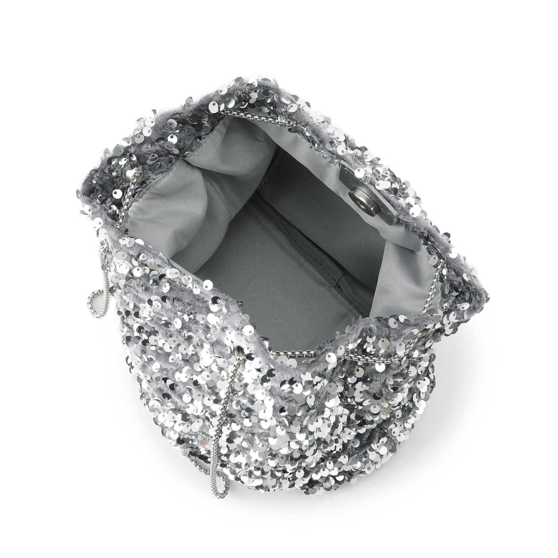 グローブ grove キラアソート巾着チェーンショルダー （シルバー(006)） シルバー(006)