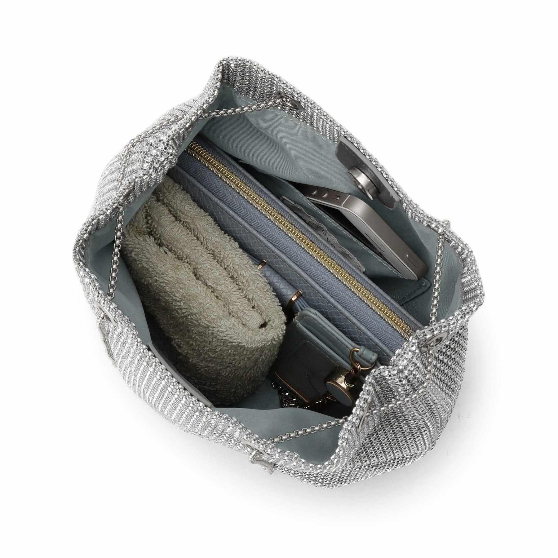 グローブ grove キラアソート巾着チェーンショルダー （シルバー(006)） シルバー(006)