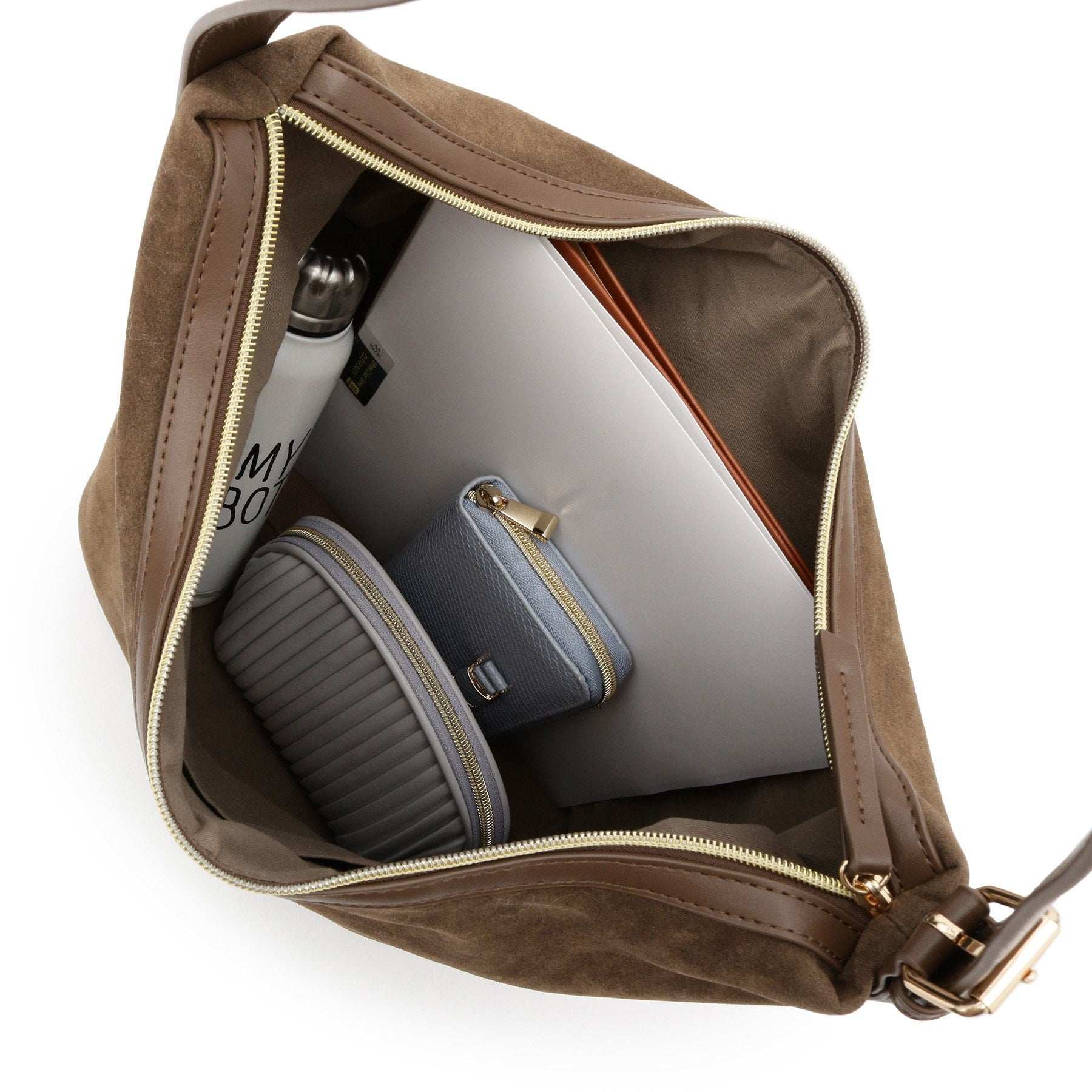 グローブ grove スエード調コンビワンンショルダー （ダークグレー(014)） ダークグレー(014)